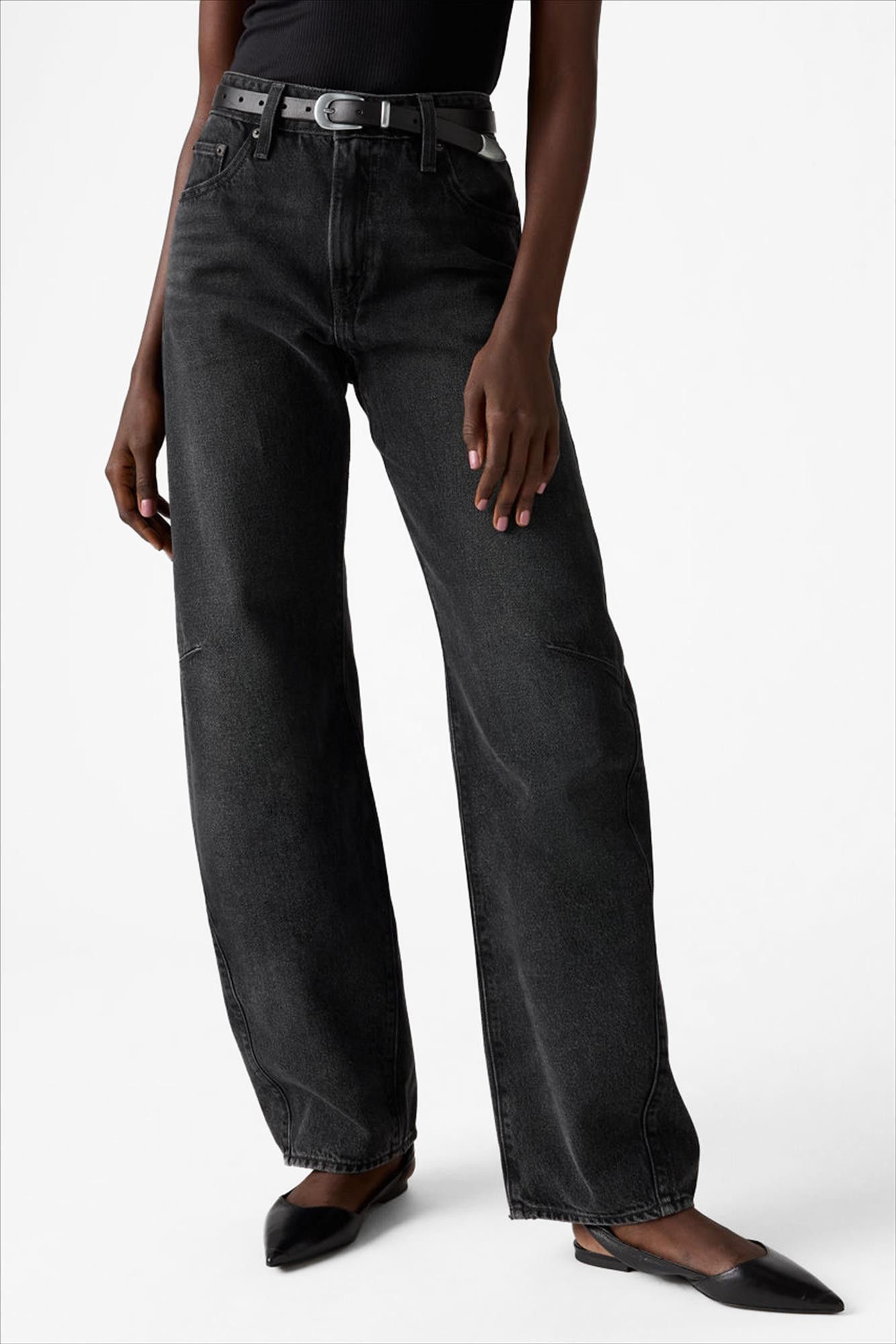 Levi's - Zwarte Baggy Dad Barrel jeans