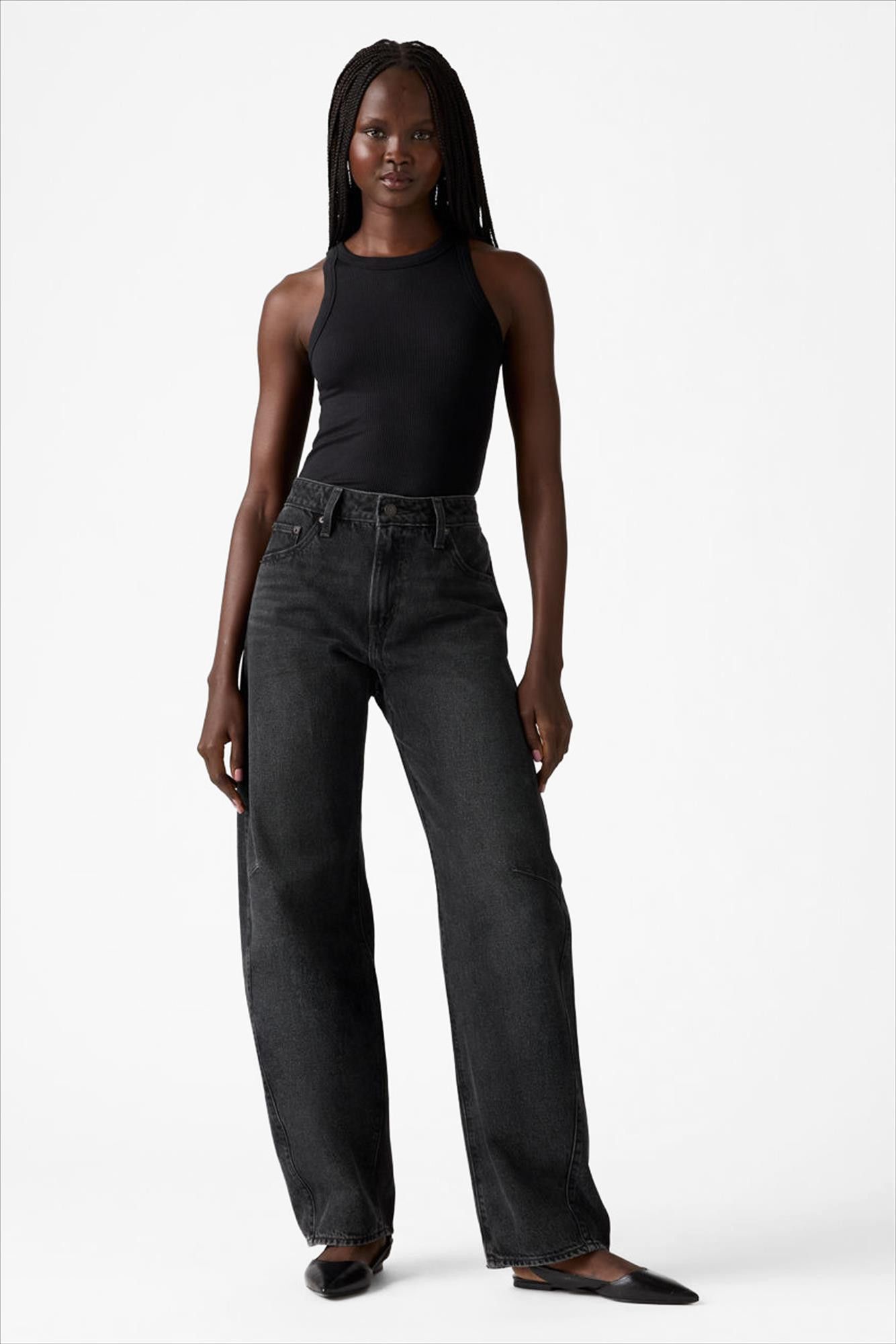 Levi's - Zwarte Baggy Dad Barrel jeans