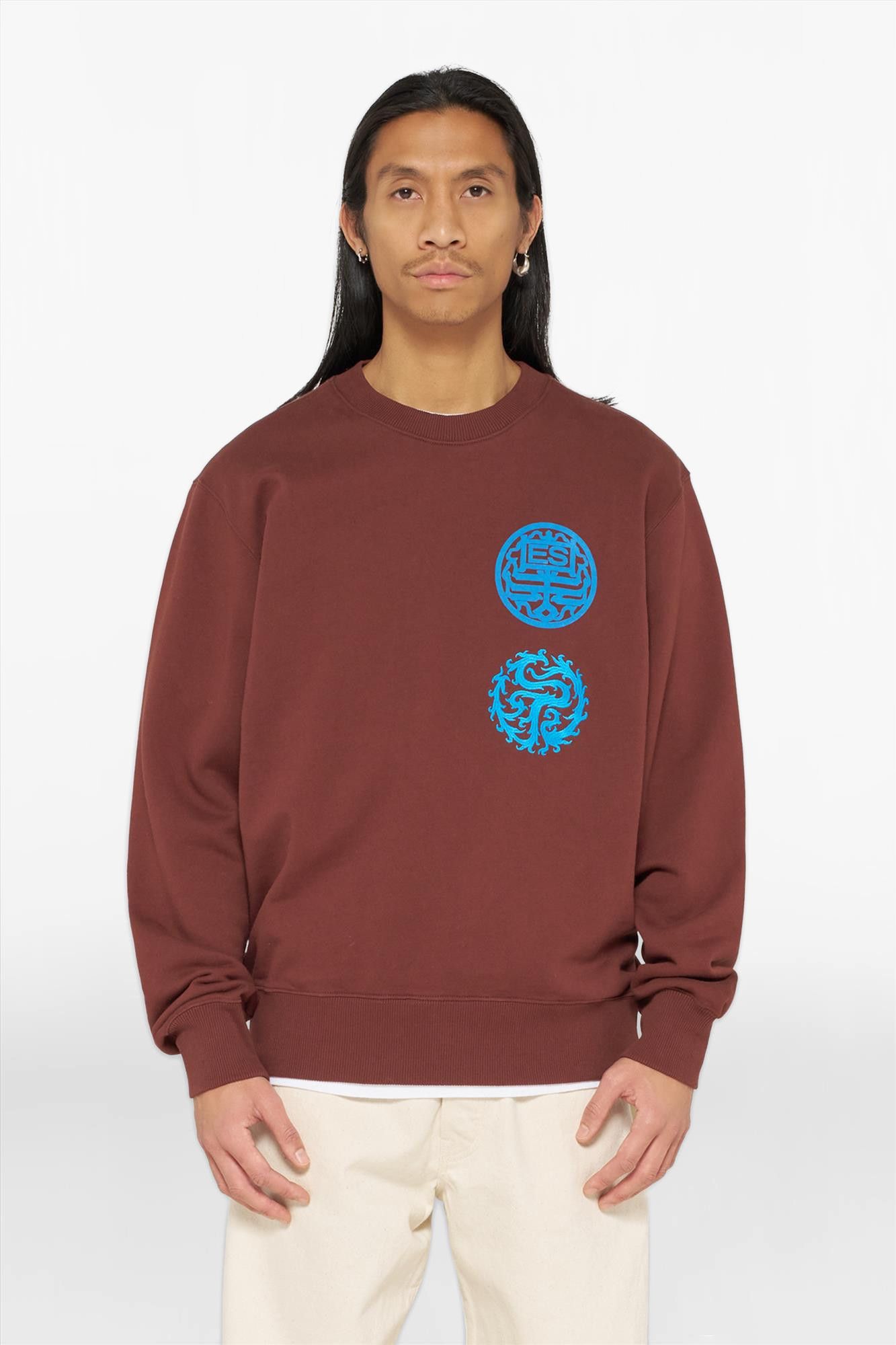 Edwin - Roodbruine Hibiki sweater