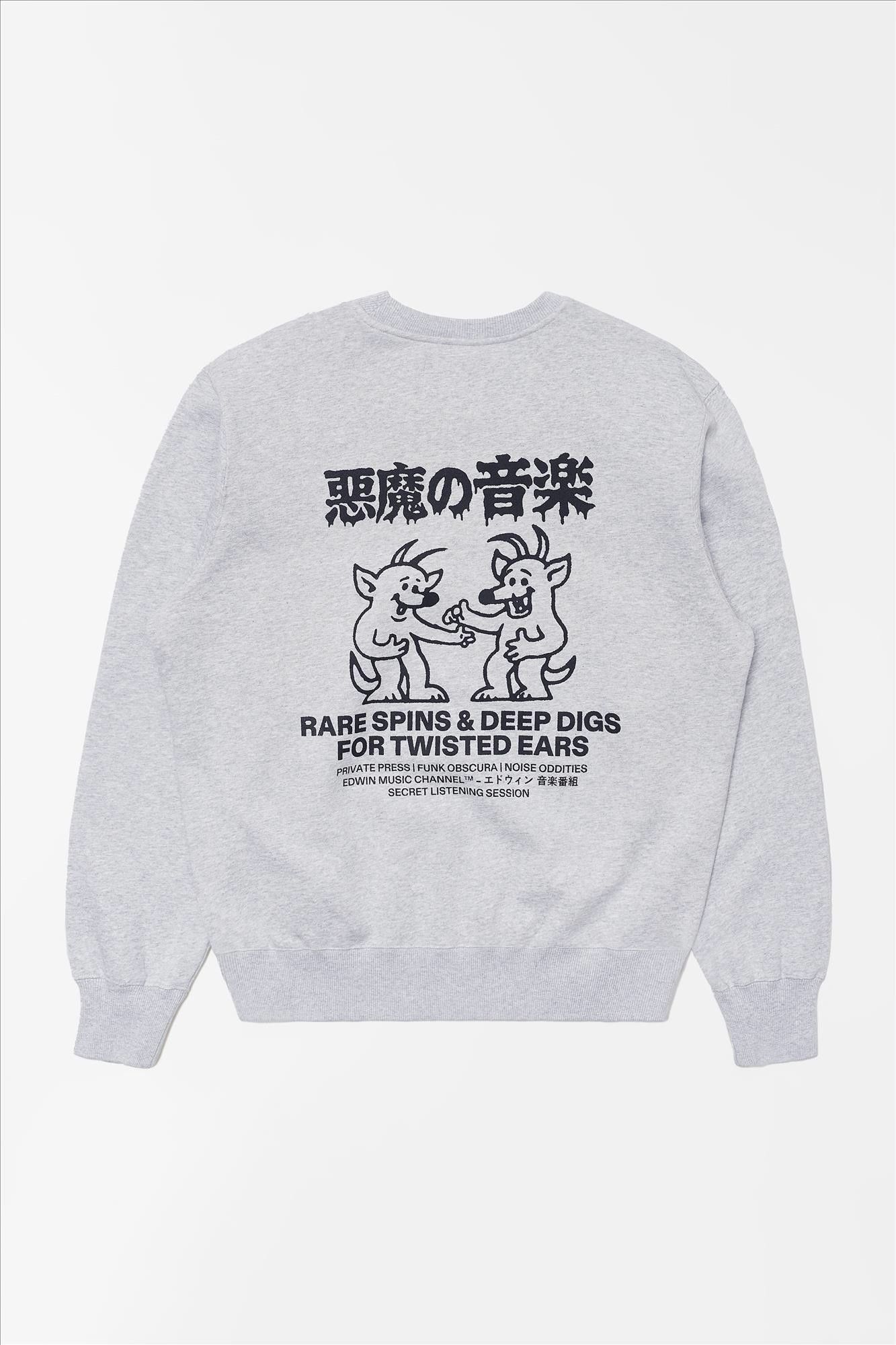 Edwin - Grijze Rare Spins sweater