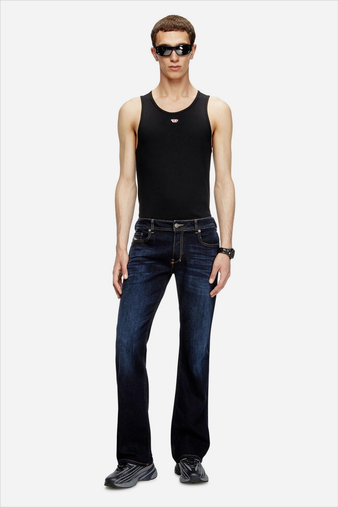 Diesel - Donkerblauwe 2007 Zatiny bootcut jeans