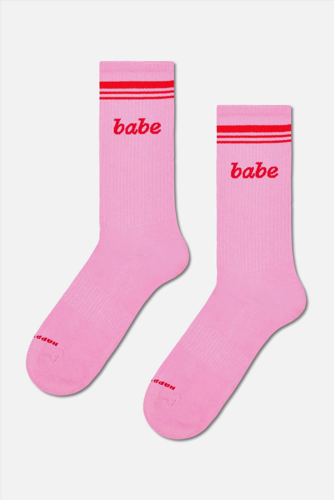 Happy Socks - Roze Babe sokken, maat: 36-40