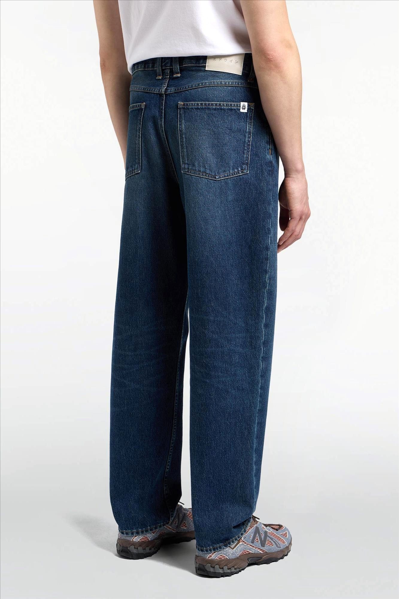 Edwin - Blauwe Faded Tyrell loose tapered jeans
