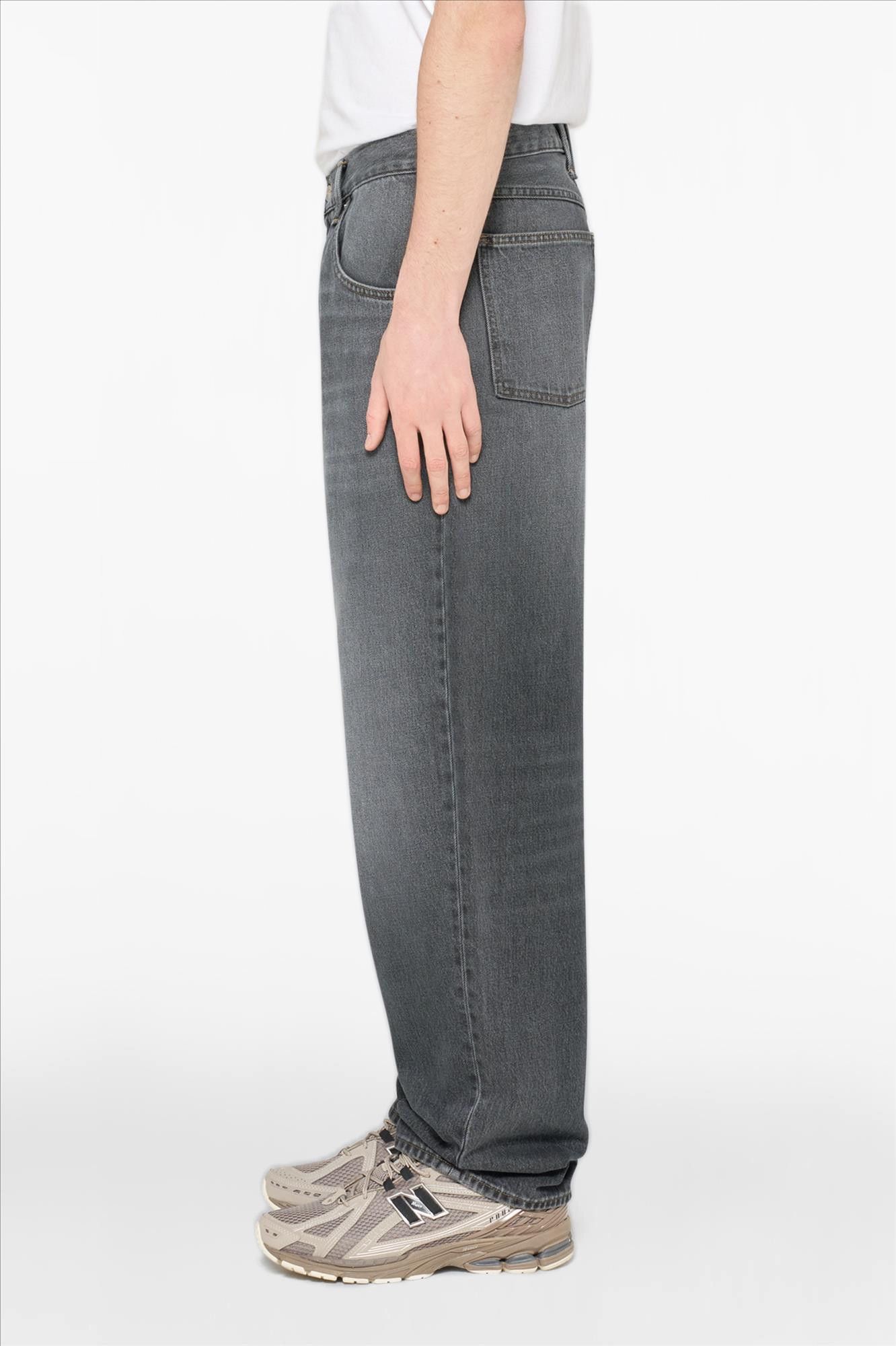 Edwin - Grijze Tyrell loose tapered jeans
