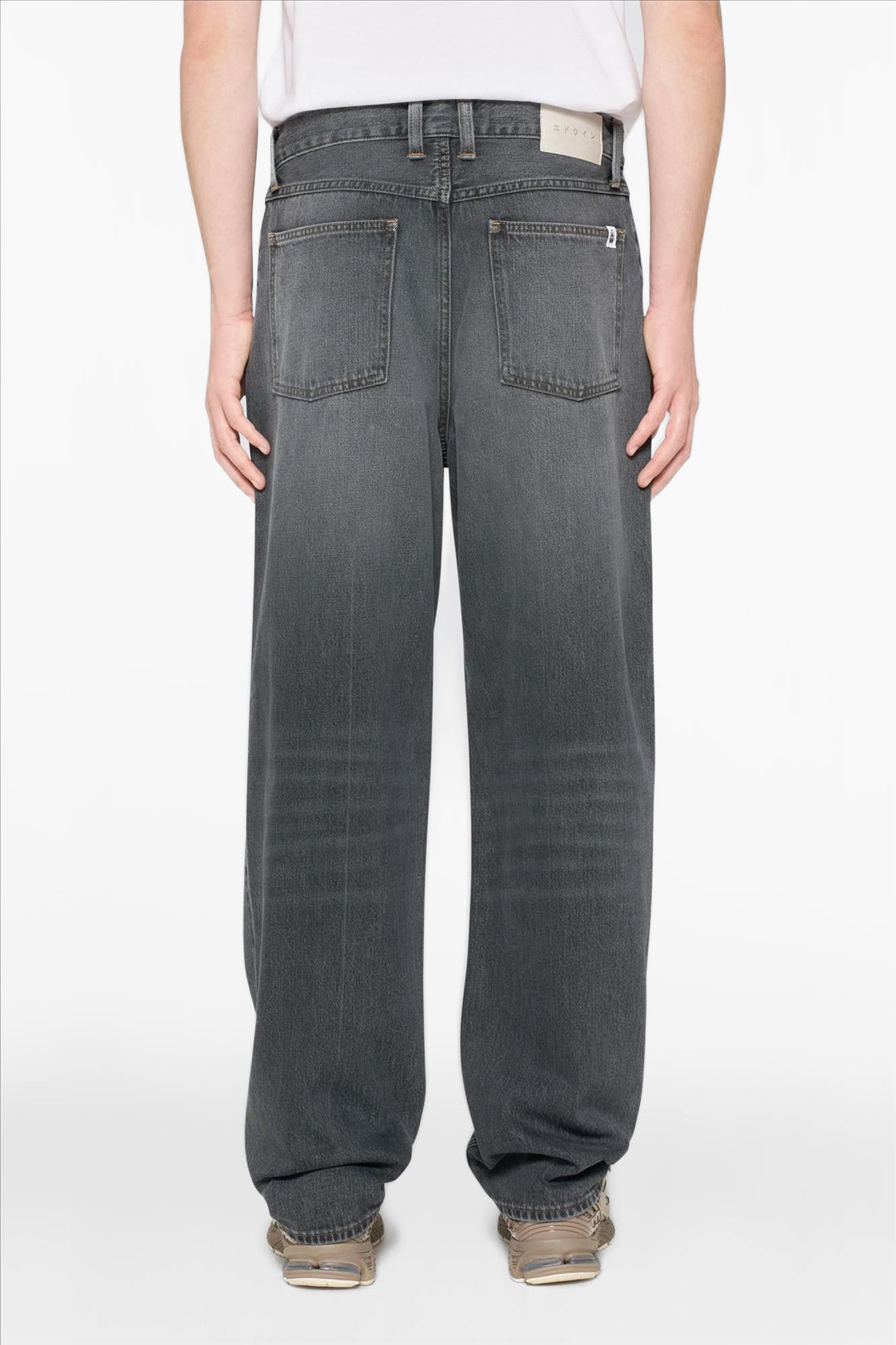 Edwin - Grijze Tyrell loose tapered jeans