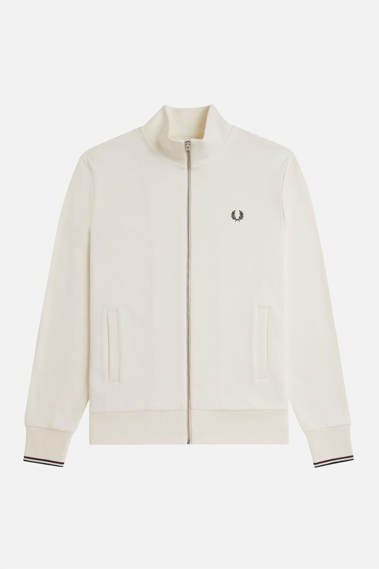 Fred Perry - Ecru Zip Through sweater