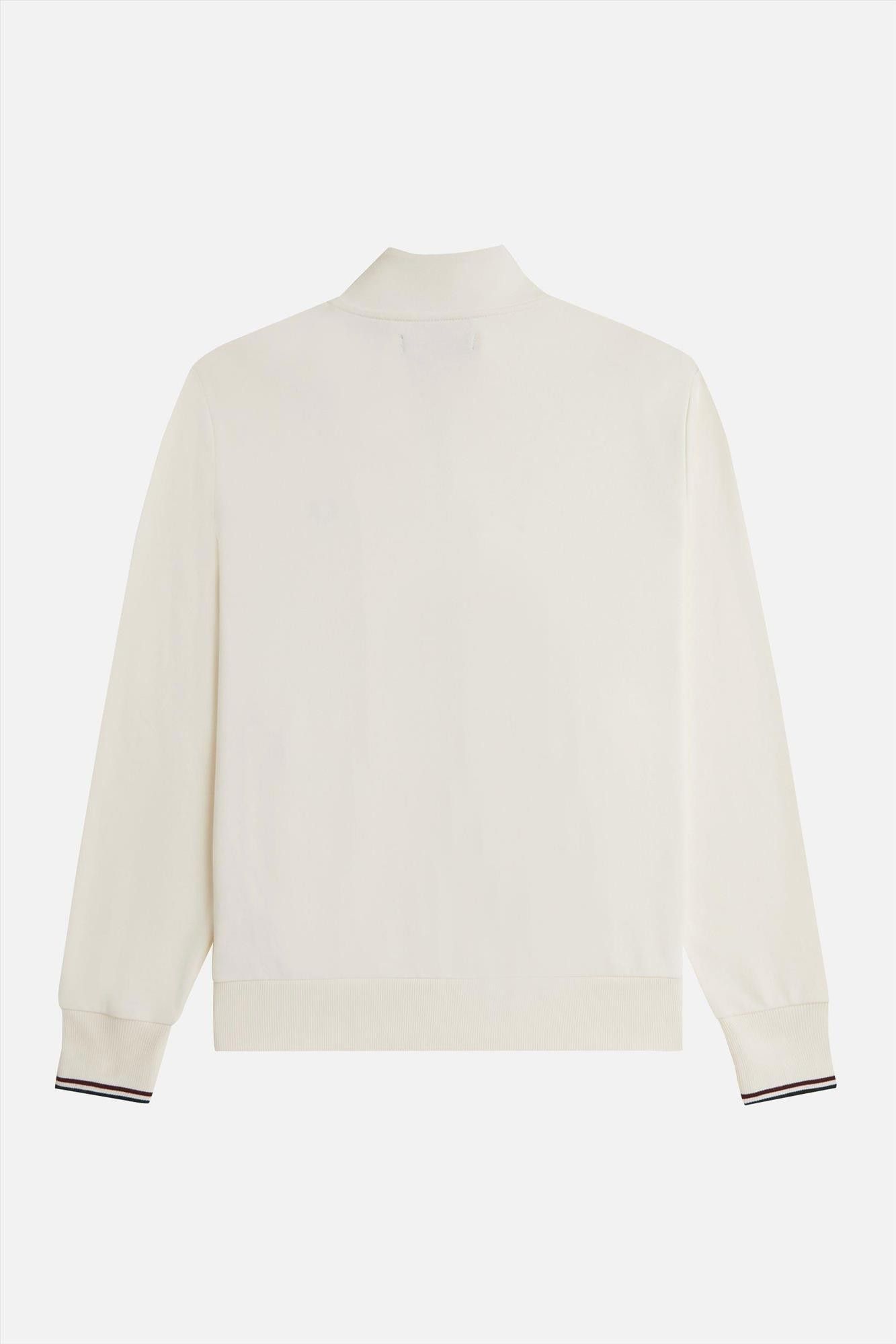 Fred Perry - Ecru Zip Through sweater