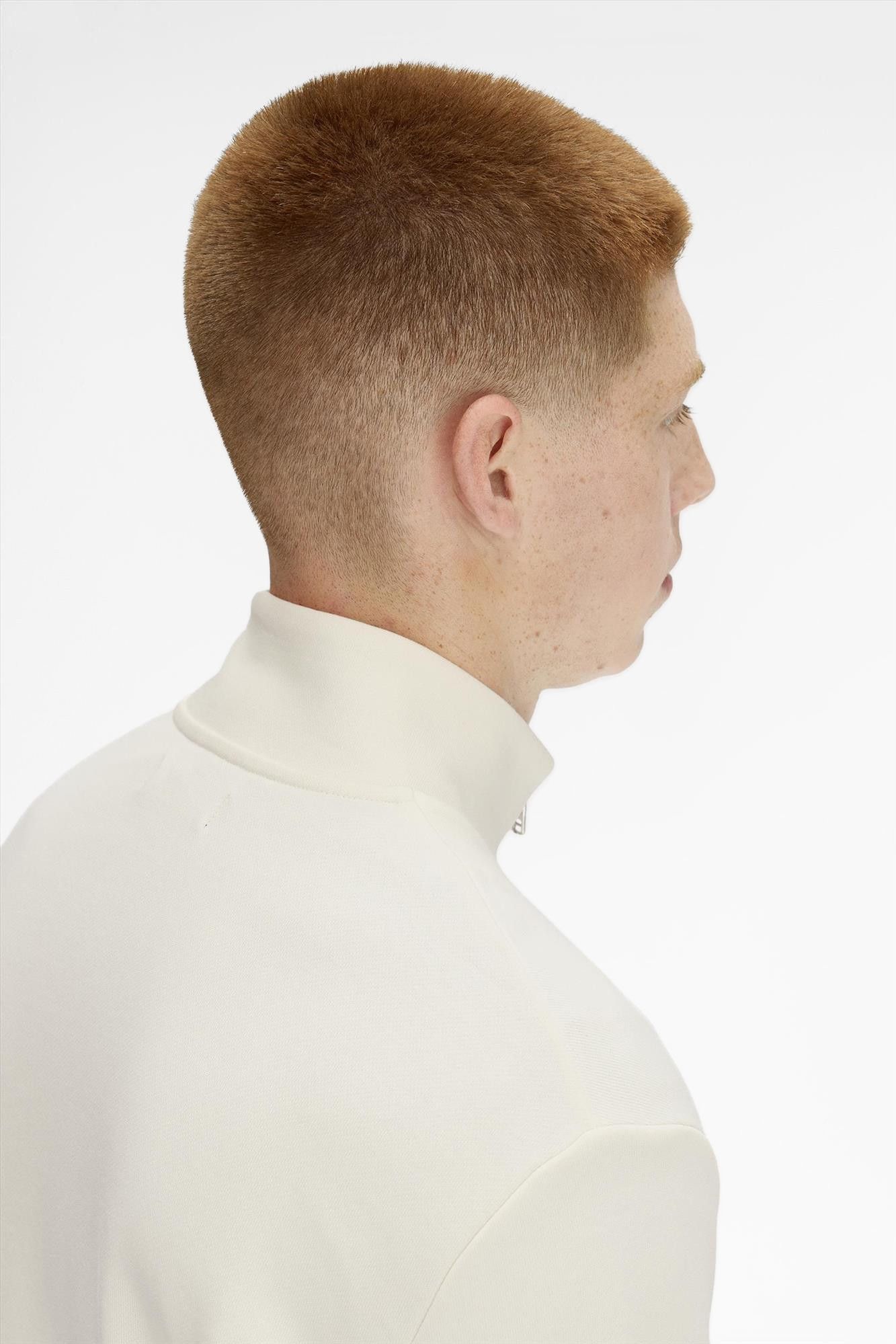 Fred Perry - Ecru Zip Through sweater