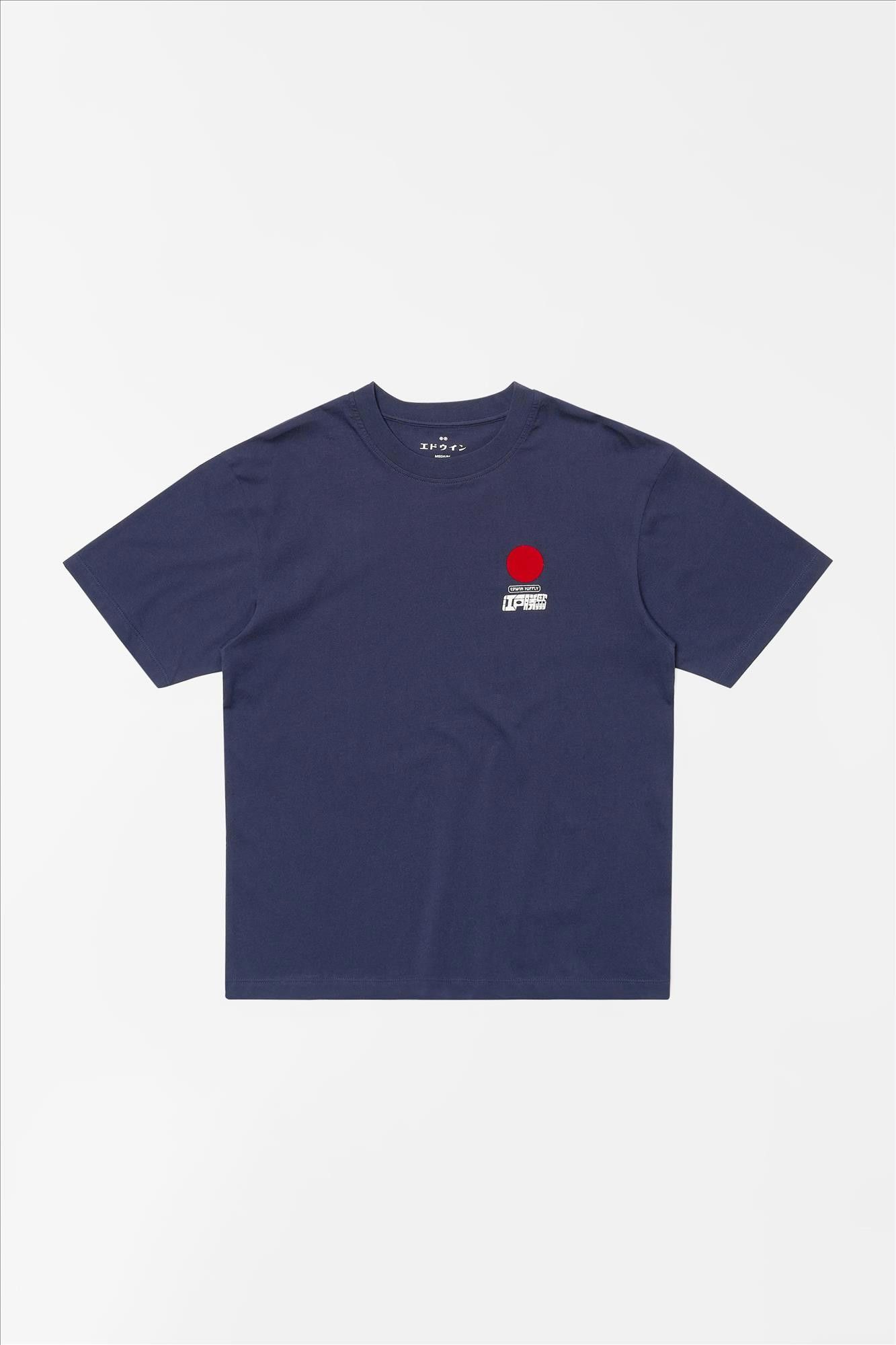 Edwin - Donkerblauwe Sun T-shirt