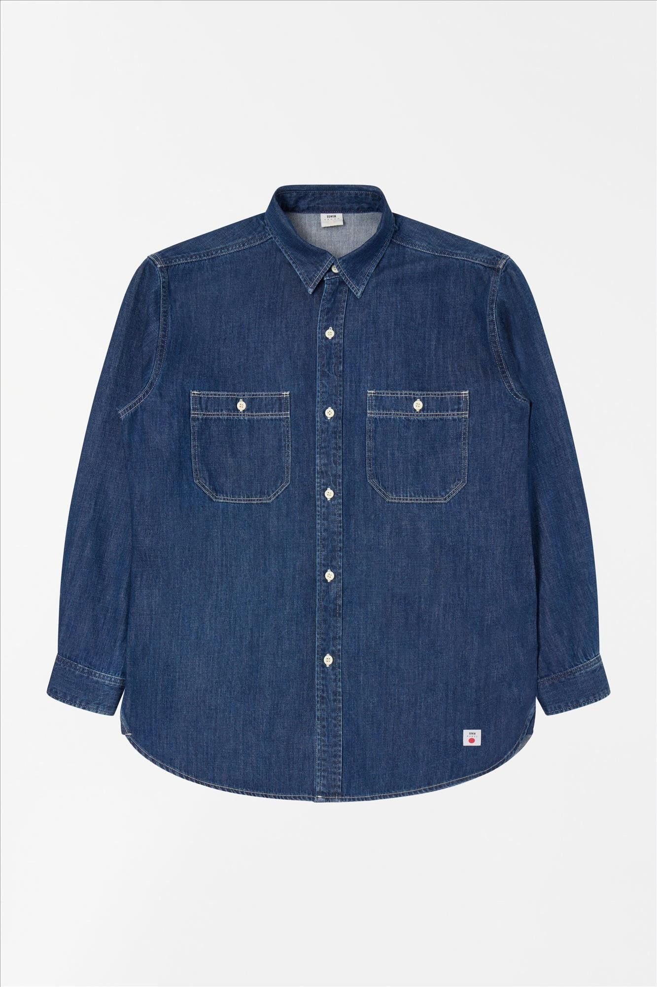 Edwin - Donkerblauw Work Denim hemd