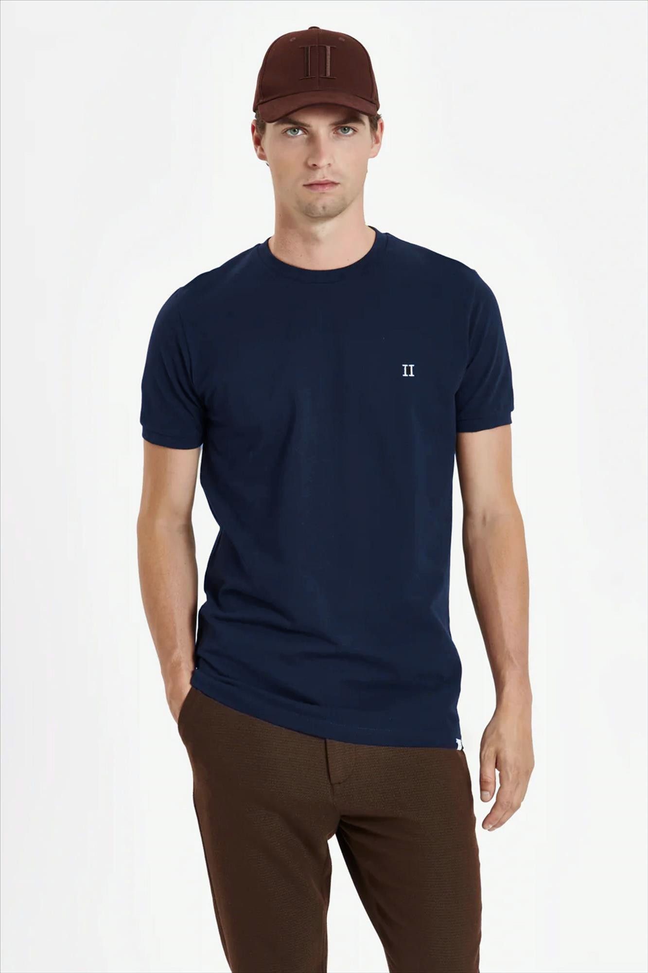 LES DEUX  - Donkerblauwe Piqué t-shirt