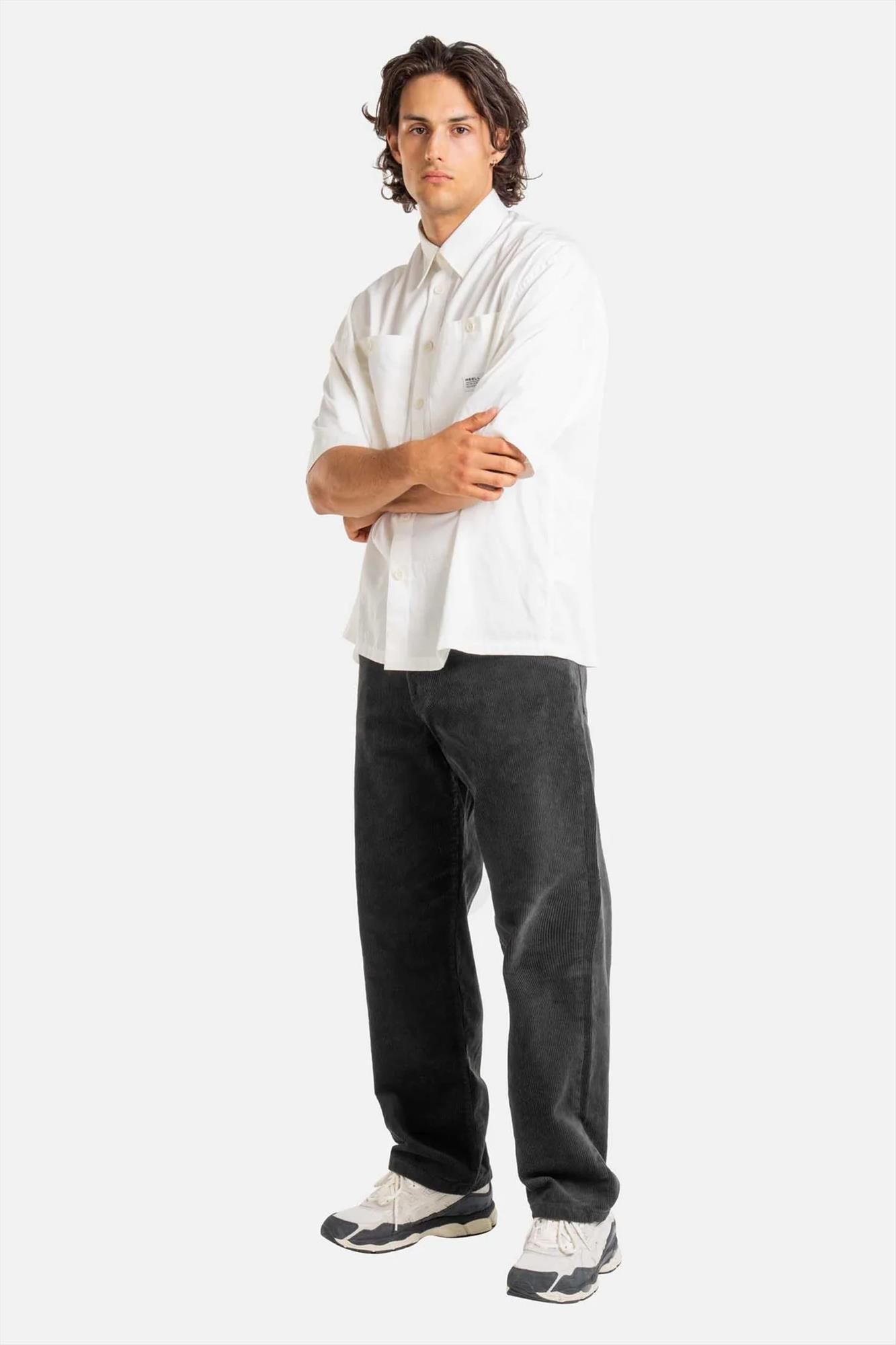 Reell - Donkergrijze Solid Cord broek