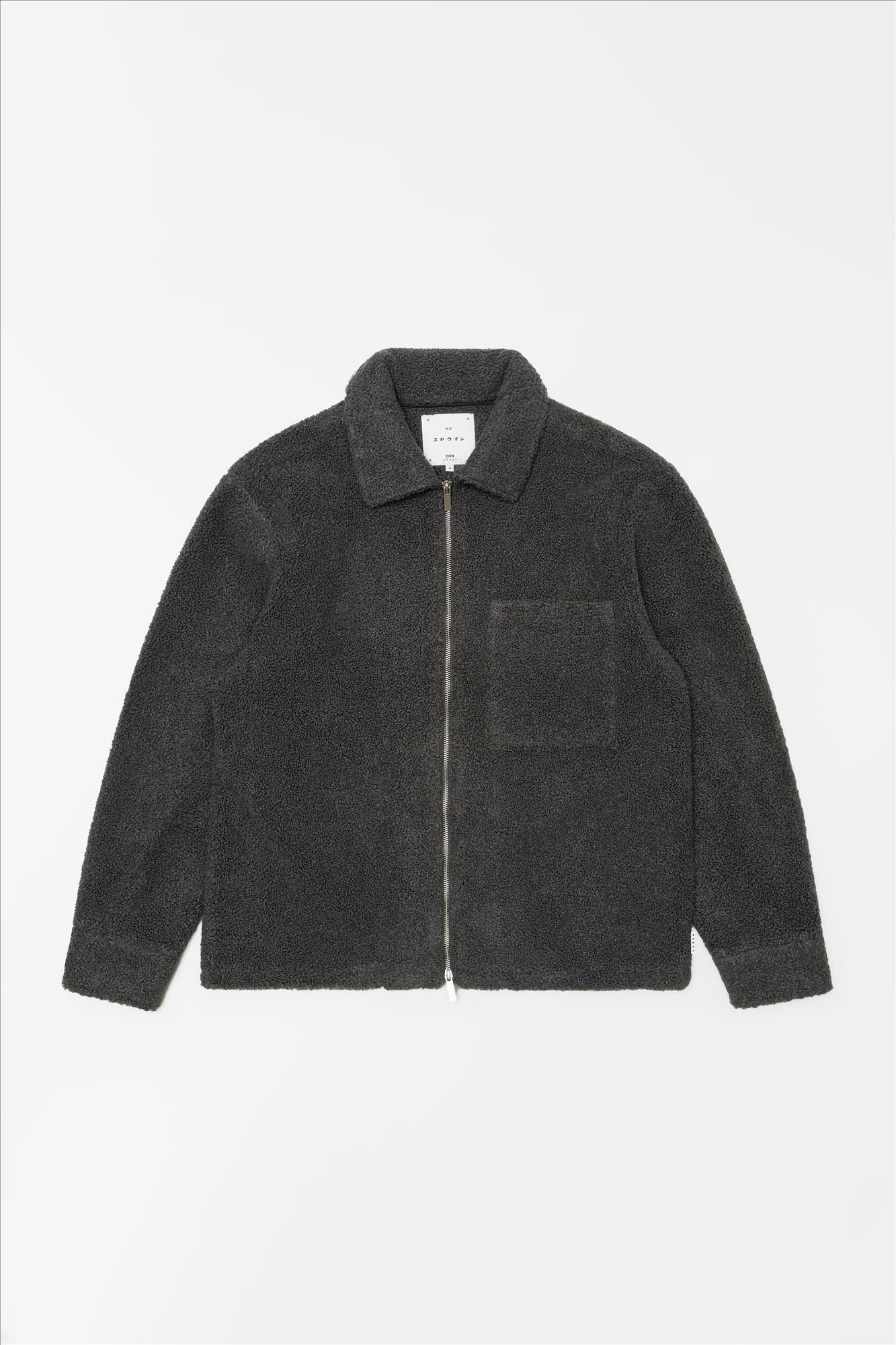 Edwin - Donkergrijze Snug overhemdjas