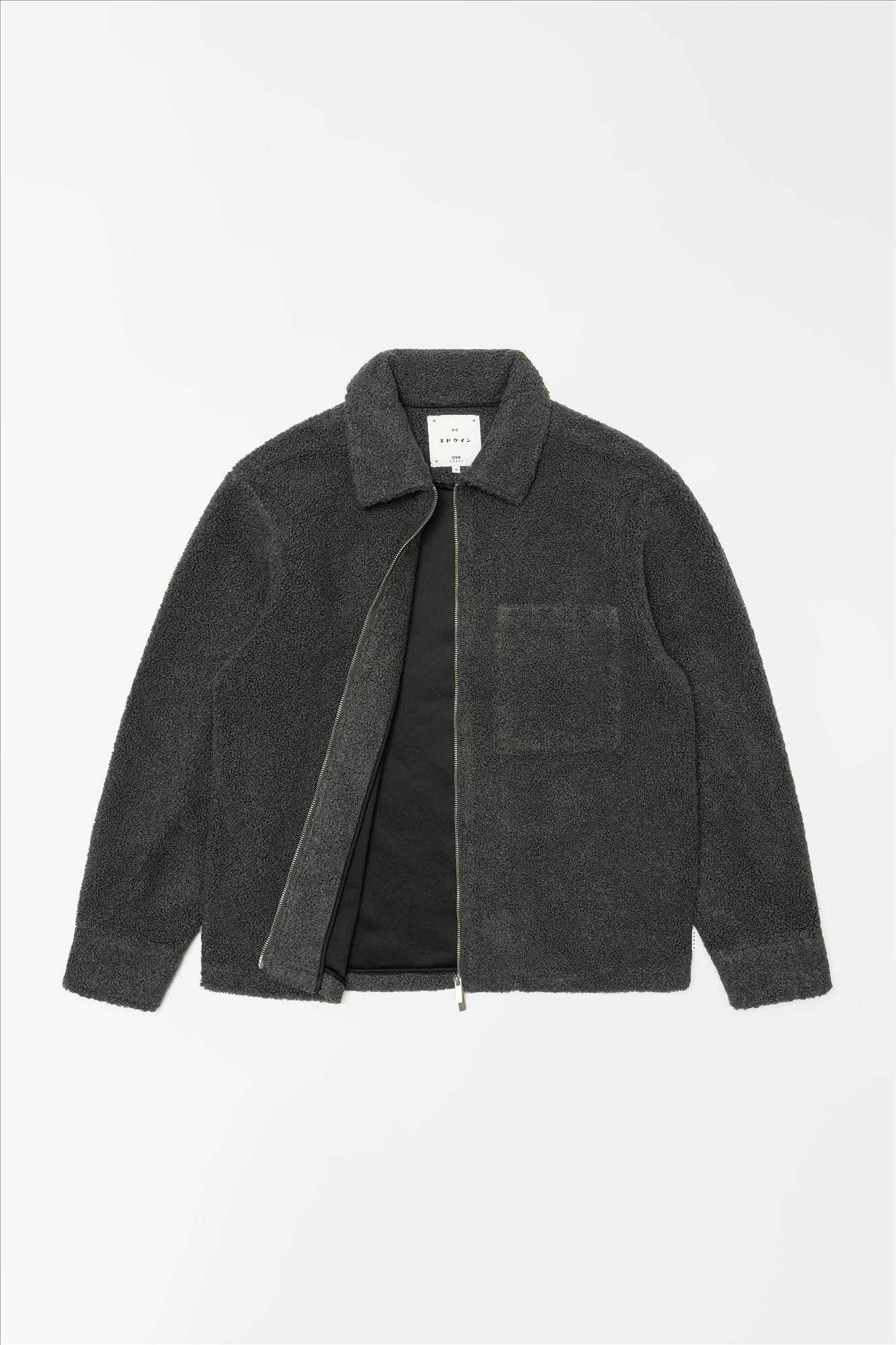 Edwin - Donkergrijze Snug overhemdjas