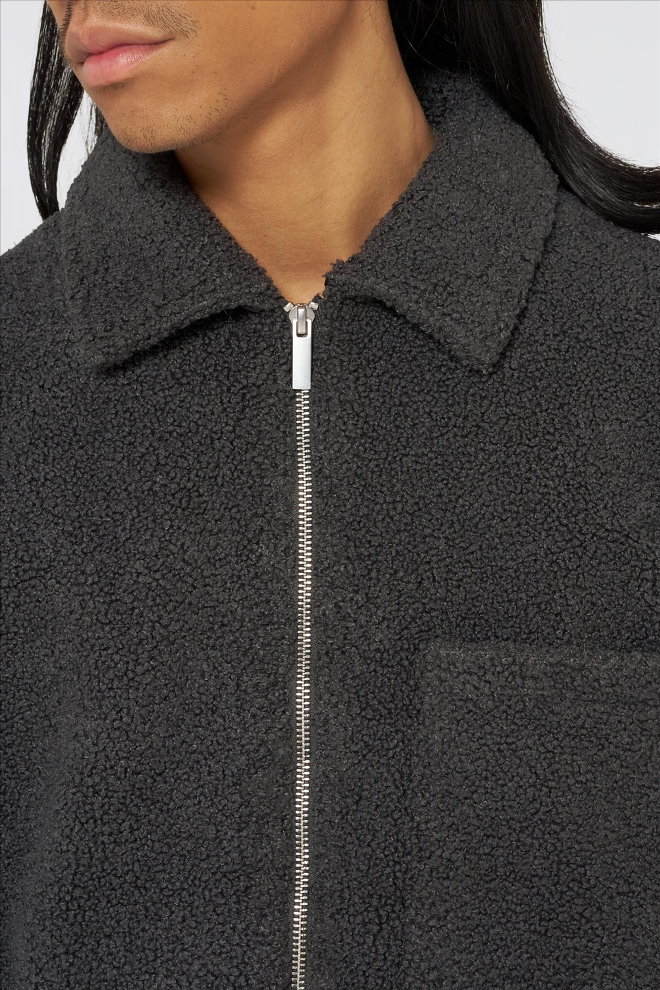 Edwin - Donkergrijze Snug overhemdjas