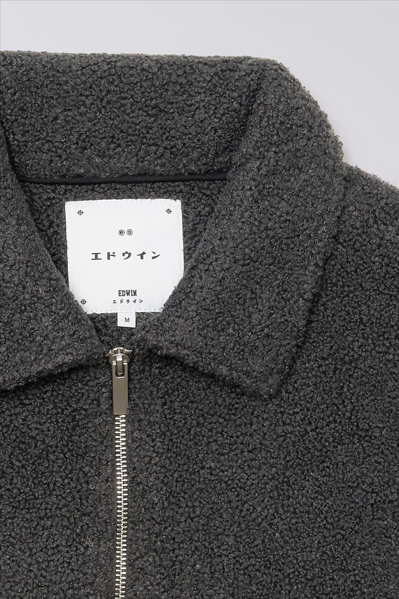 Edwin - Donkergrijze Snug overhemdjas
