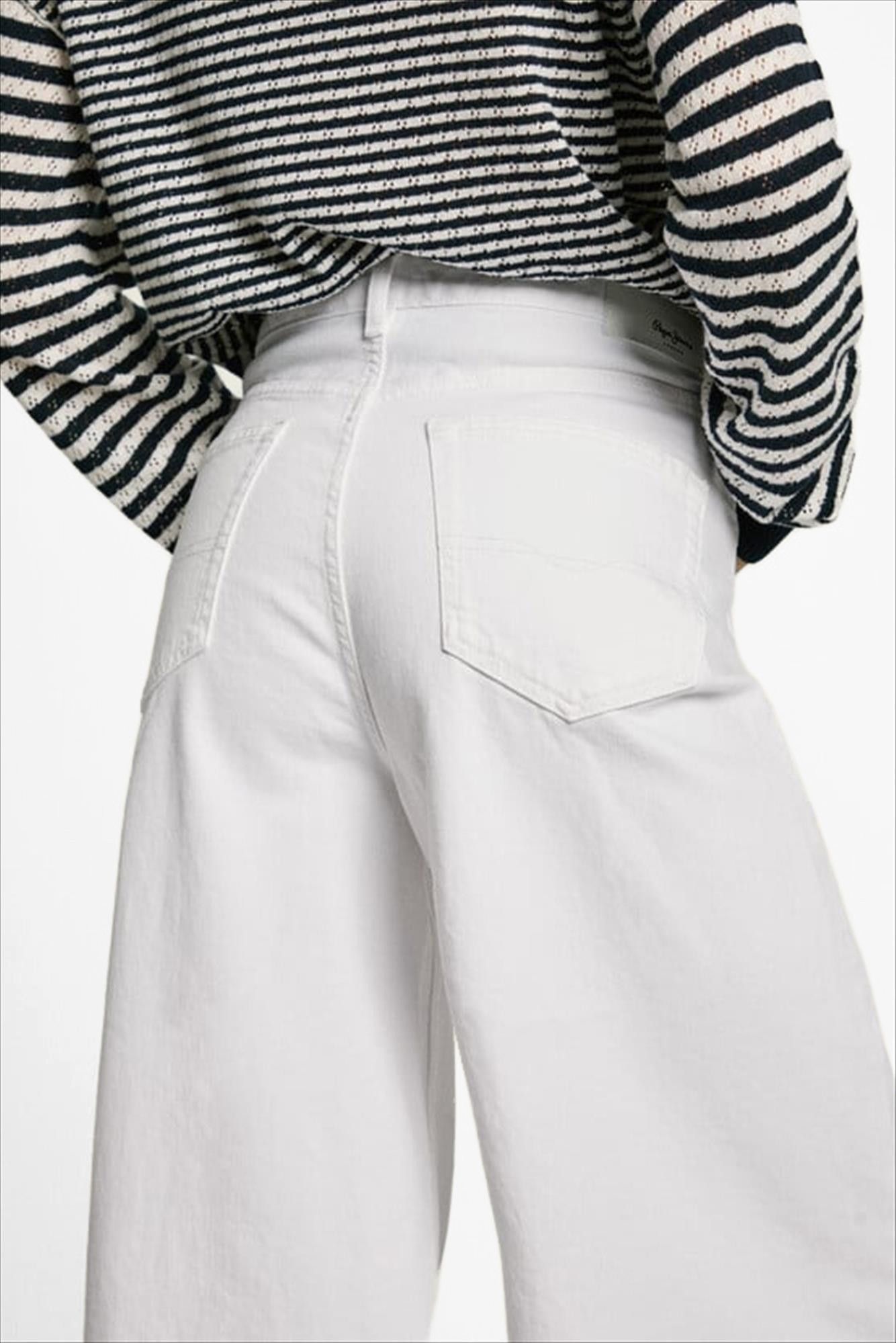 Pepe Jeans London - Witte Jaimy wide jeans
