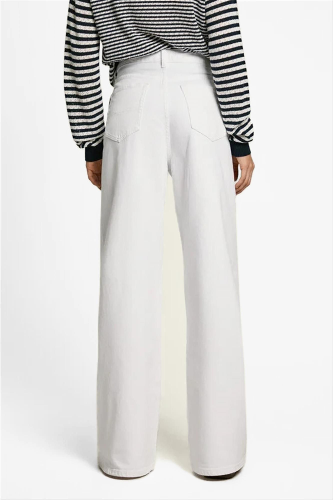 Pepe Jeans London - Witte Jaimy wide jeans