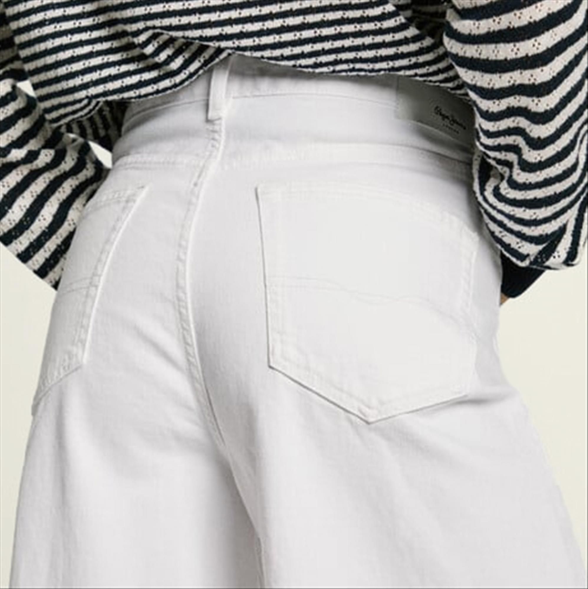 Pepe Jeans London - Witte Jaimy wide jeans
