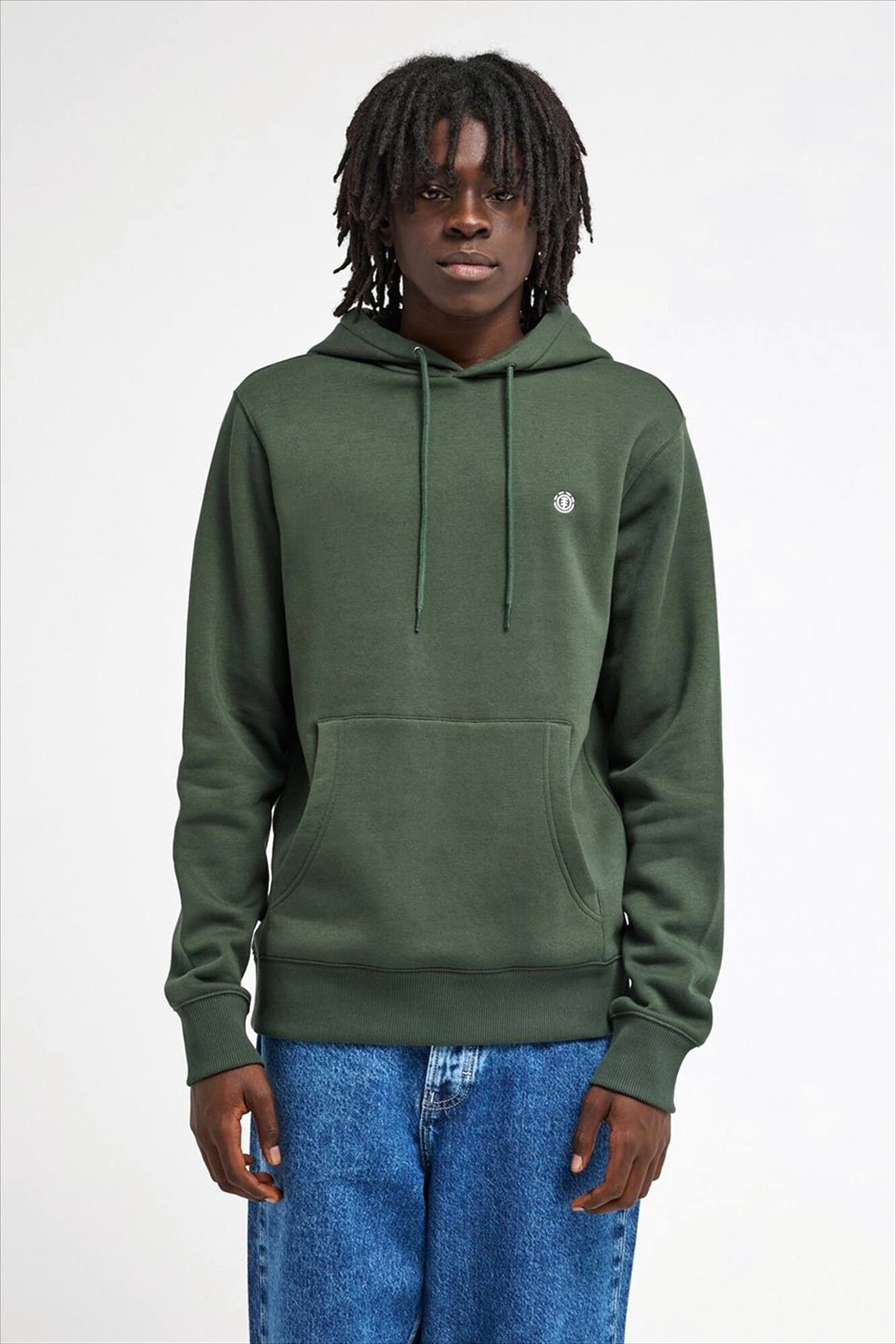 Element - Kaki Icon Embroidery Zip hoodie