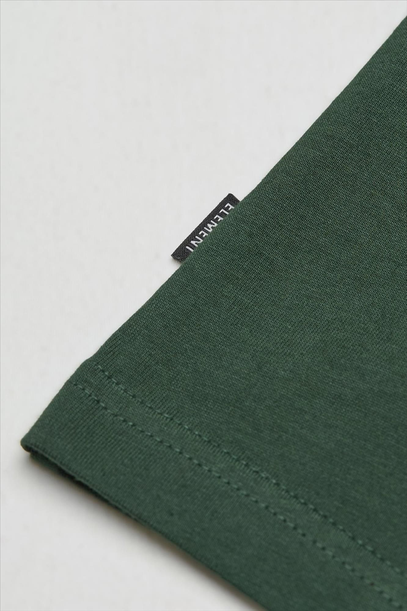 Element - Donkergroene Icon Embroidery T-shirt