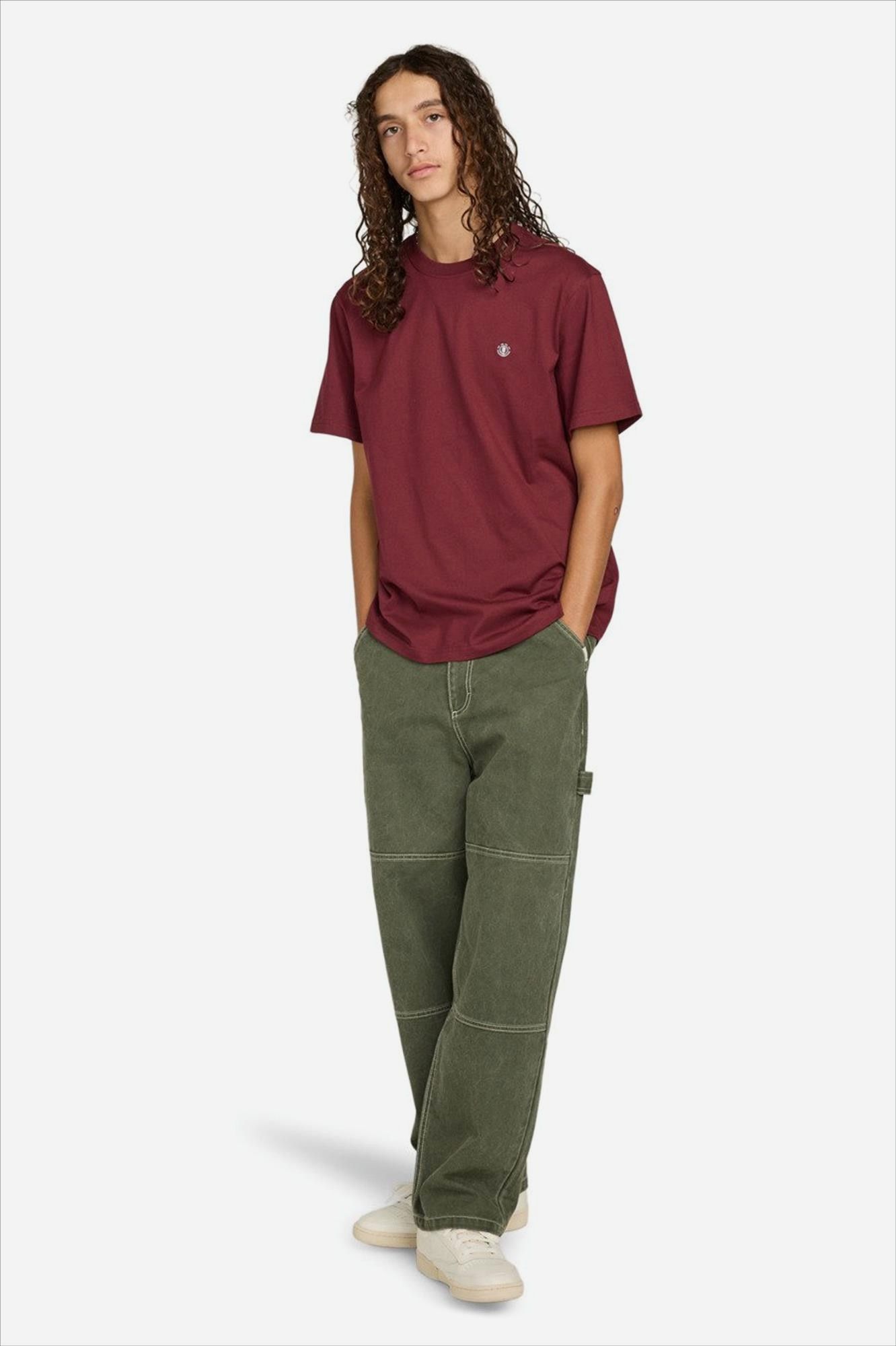 Element - Bordeaux Icon Embroidery T-shirt