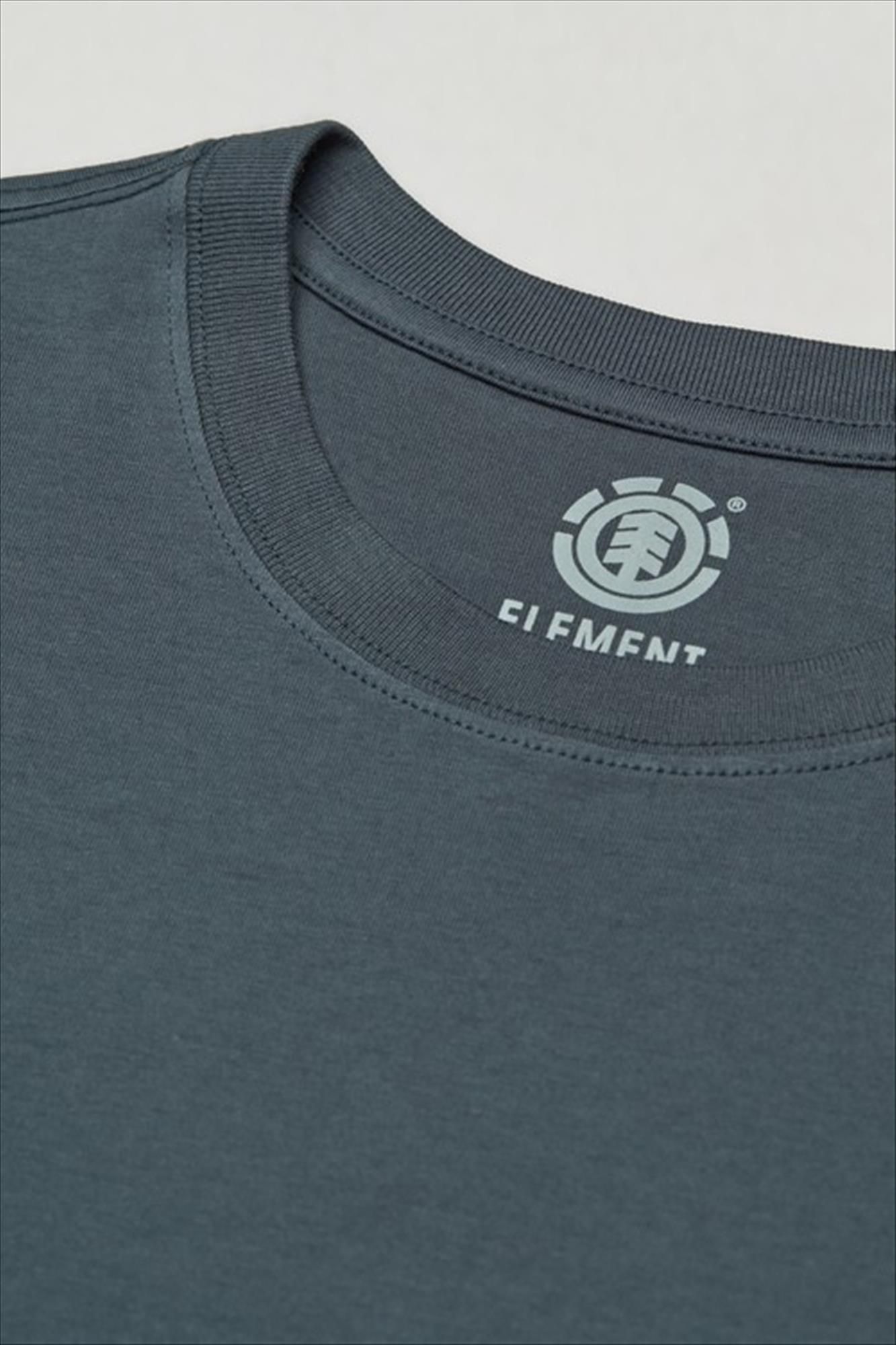 Element - Blauwgrijze Icon Label Pocket T-shirt
