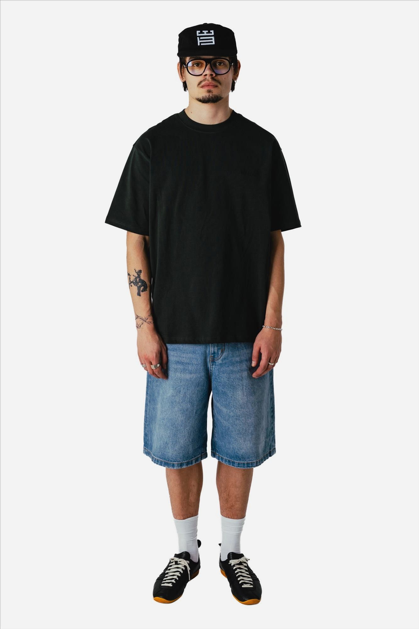 WOODBIRD - Donkergroene Baine Base T-shirt