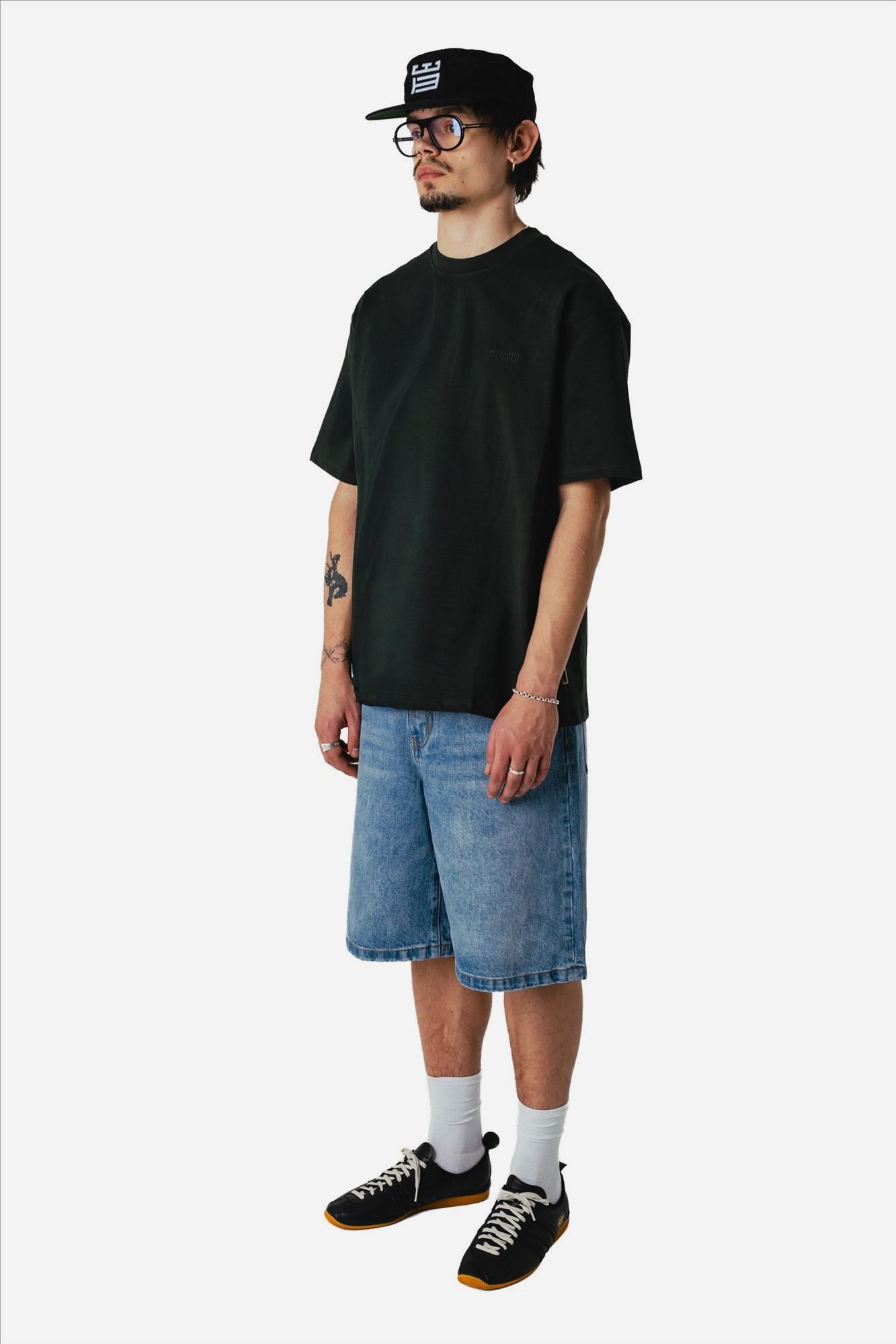 WOODBIRD - Donkergroene Baine Base T-shirt
