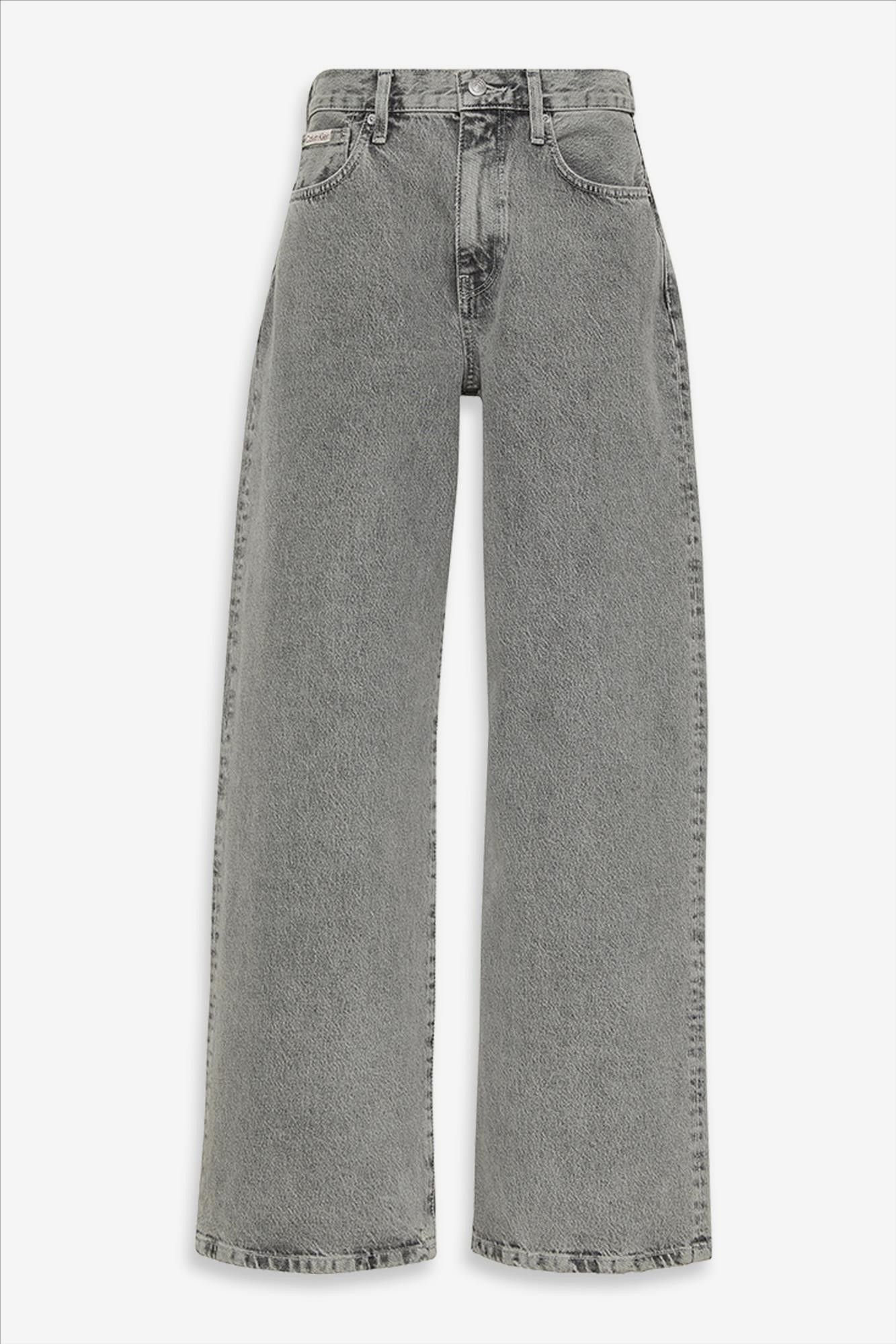 Calvin Klein Jeans - Grijze Sterling wide jeans