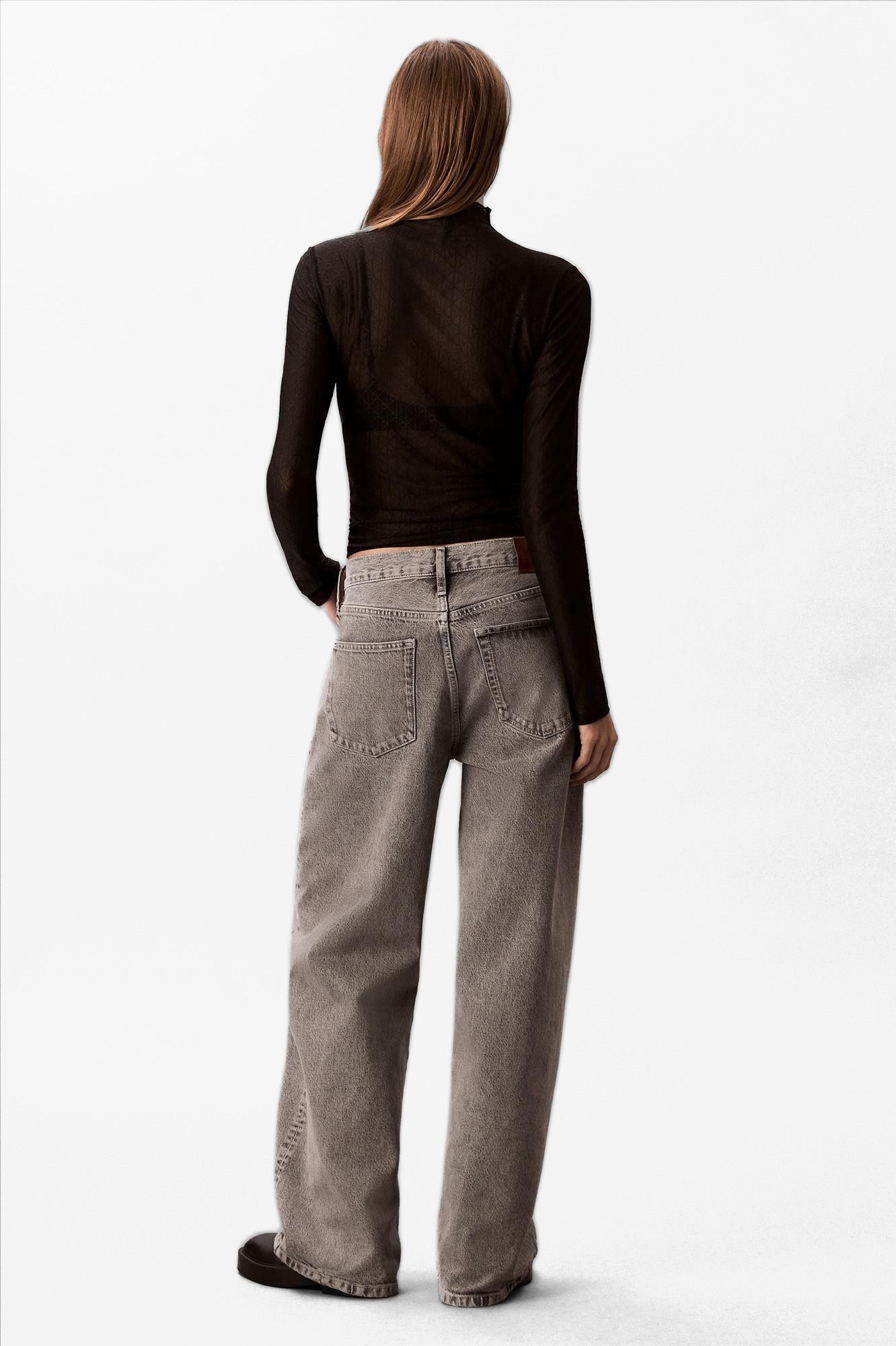 Calvin Klein Jeans - Grijze Sterling wide jeans
