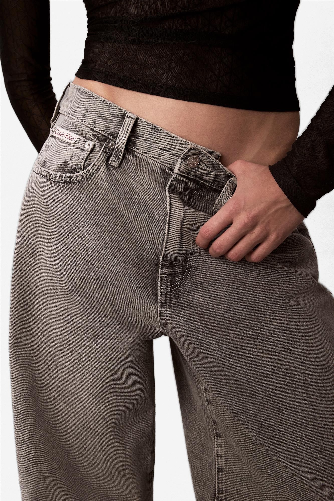 Calvin Klein Jeans - Grijze Sterling wide jeans