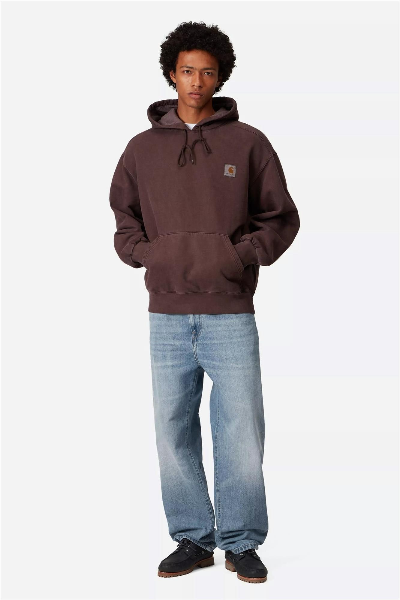 Carhartt WIP - Blauwe Burst Washed Aaron regular tapered jeans