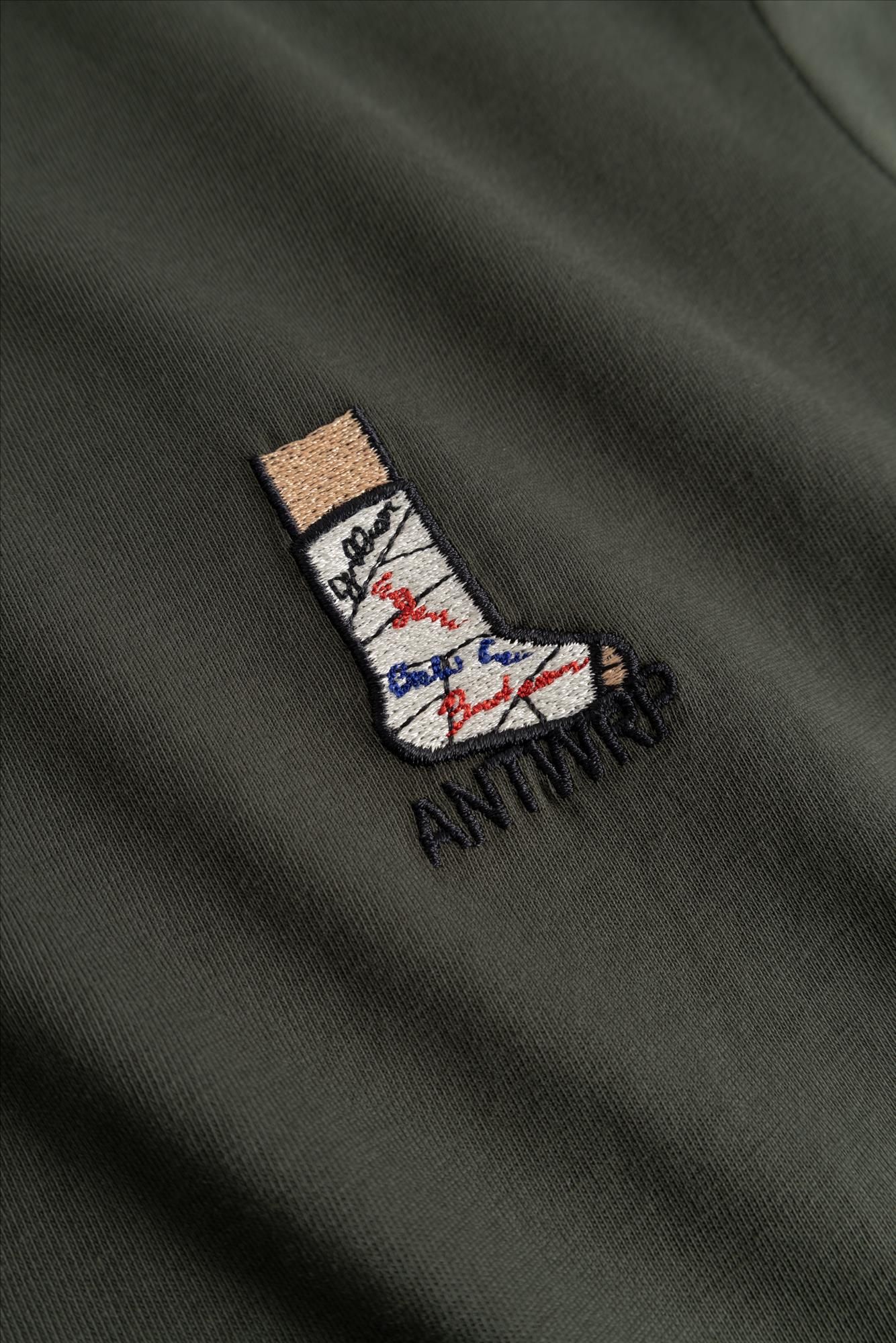 Antwrp - Donkergroene Broken Leg T-shirt