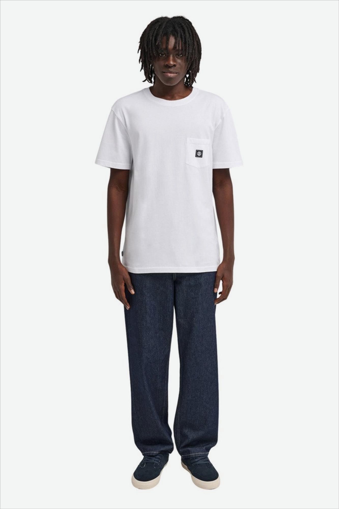 Element - Witte Icon Label Pocket T-shirt