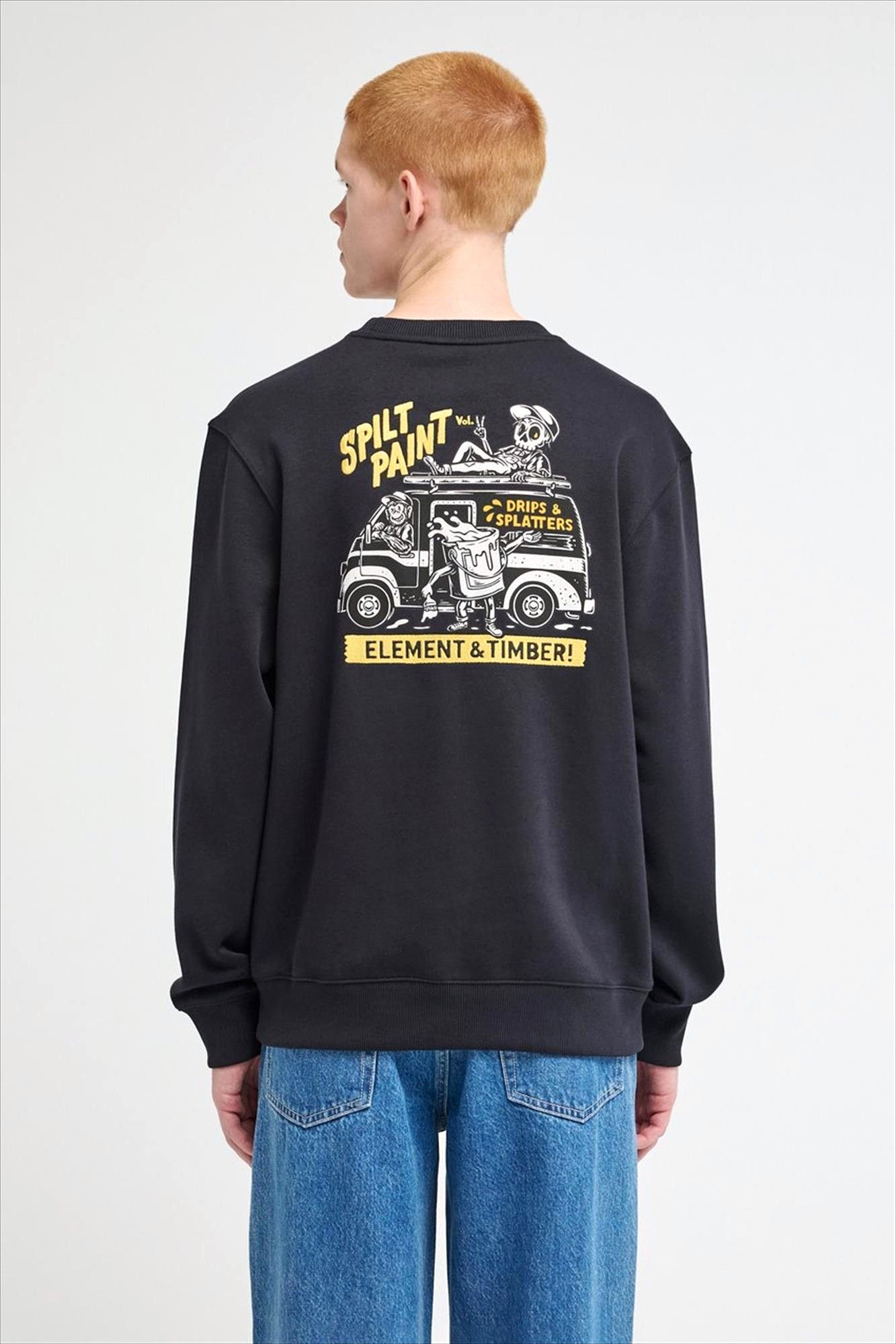 Element - Zwarte Timber Van sweater