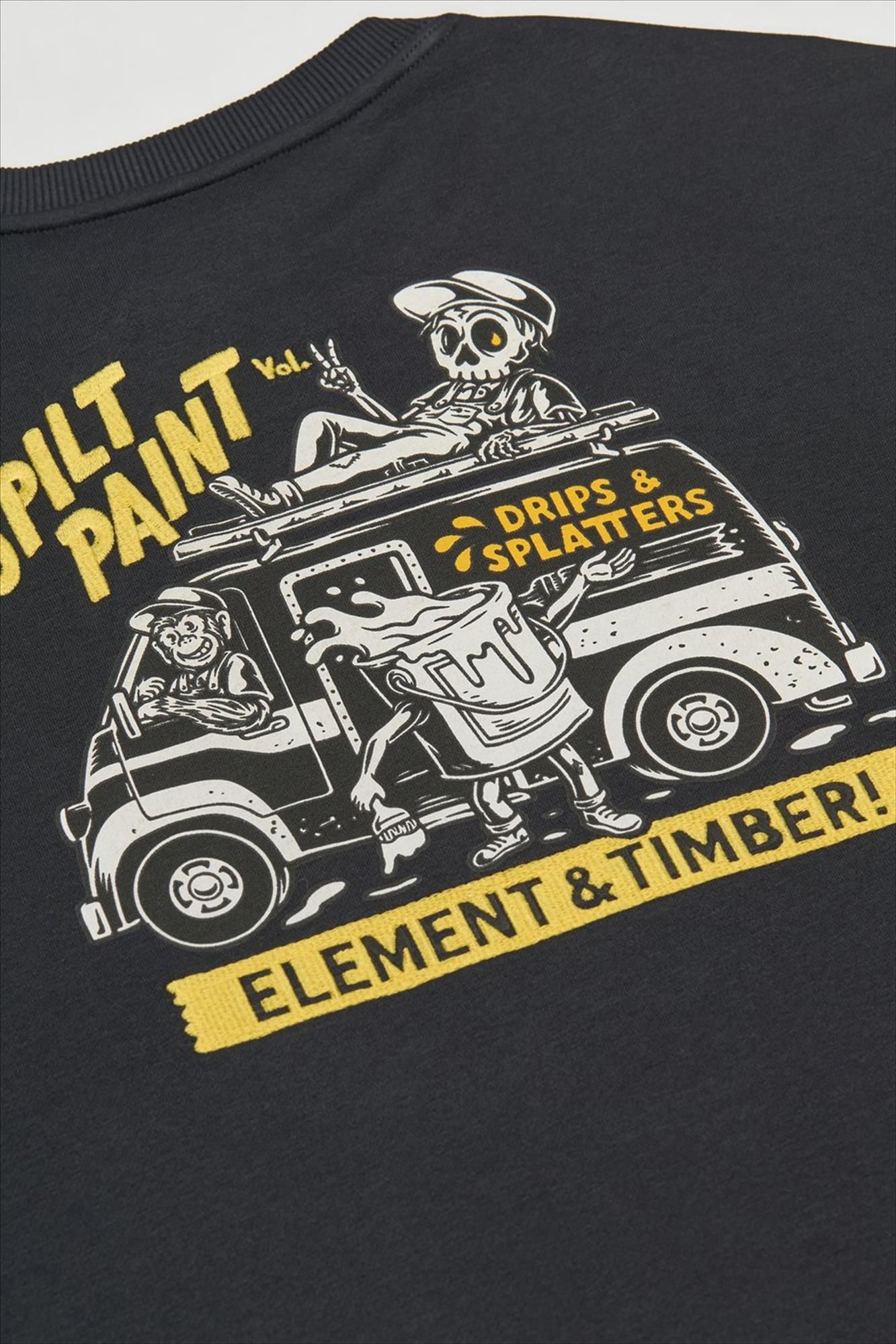 Element - Zwarte Timber Van sweater