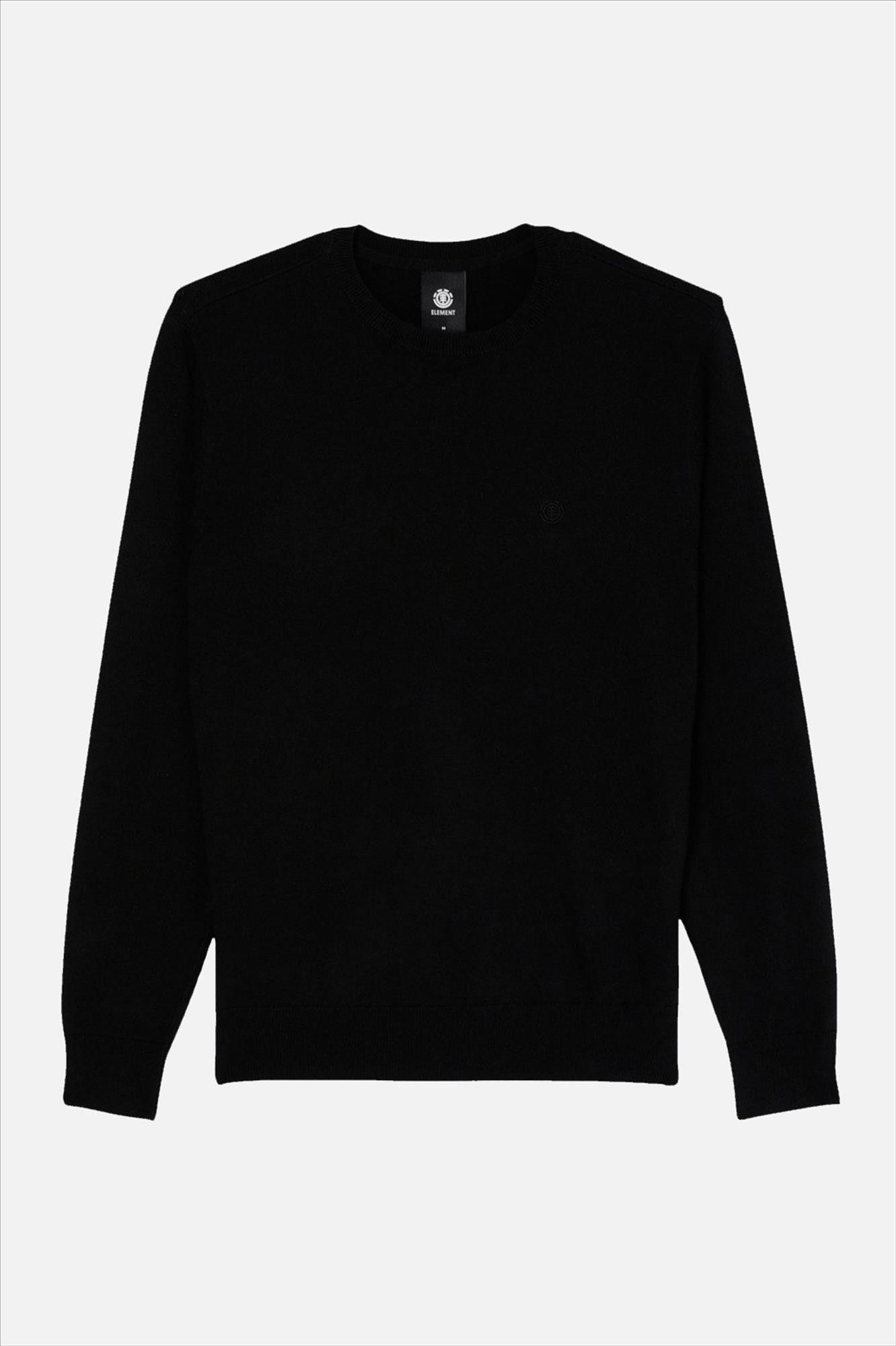 Element - Zwarte Icon Embroidery trui