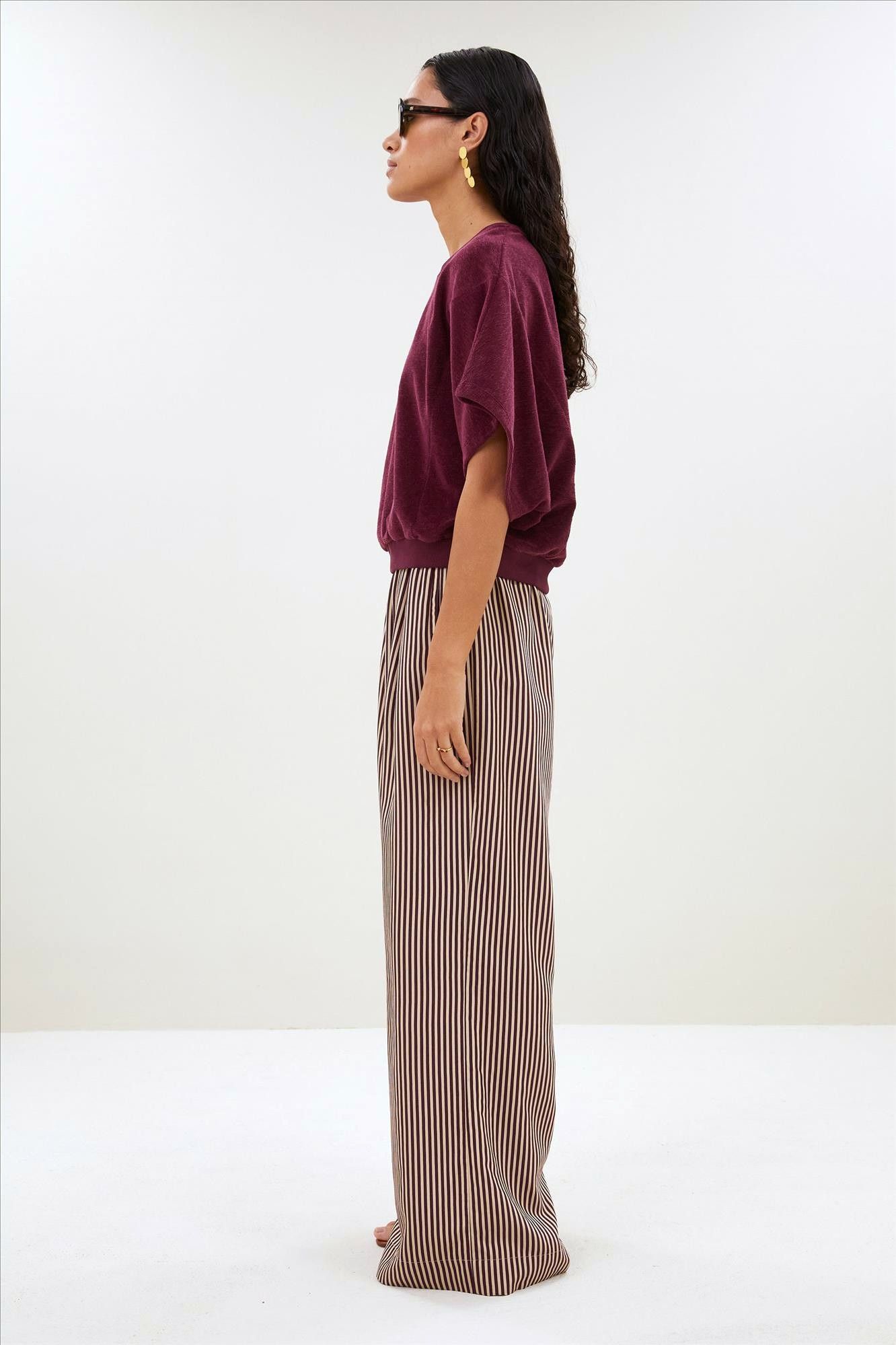 BY BAR - Bordeaux Nuki Slub T-shirt
