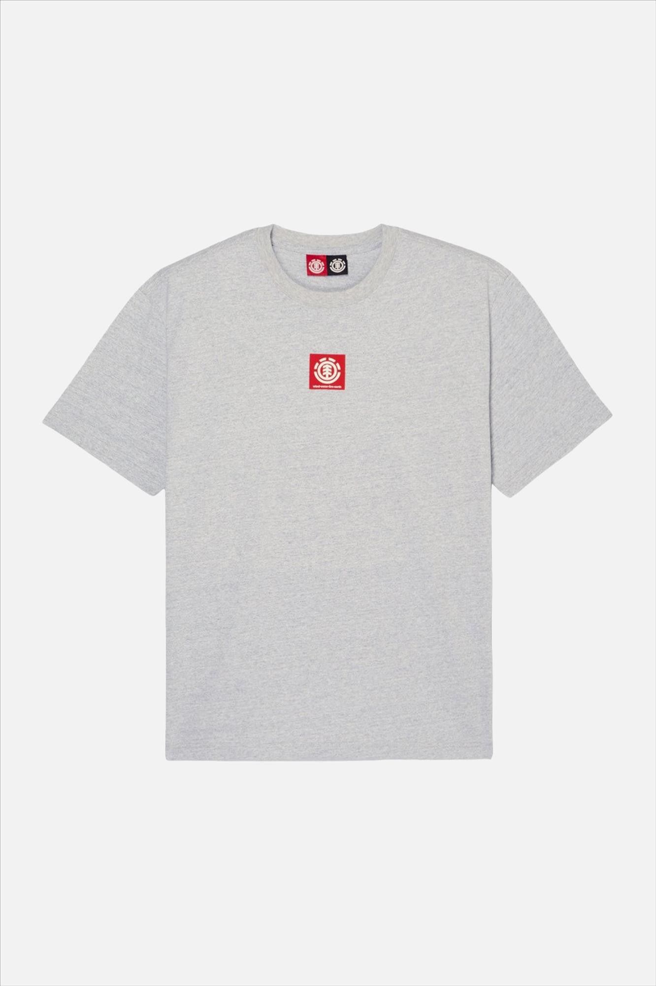 Element - Grijze Square Logo T-shirt