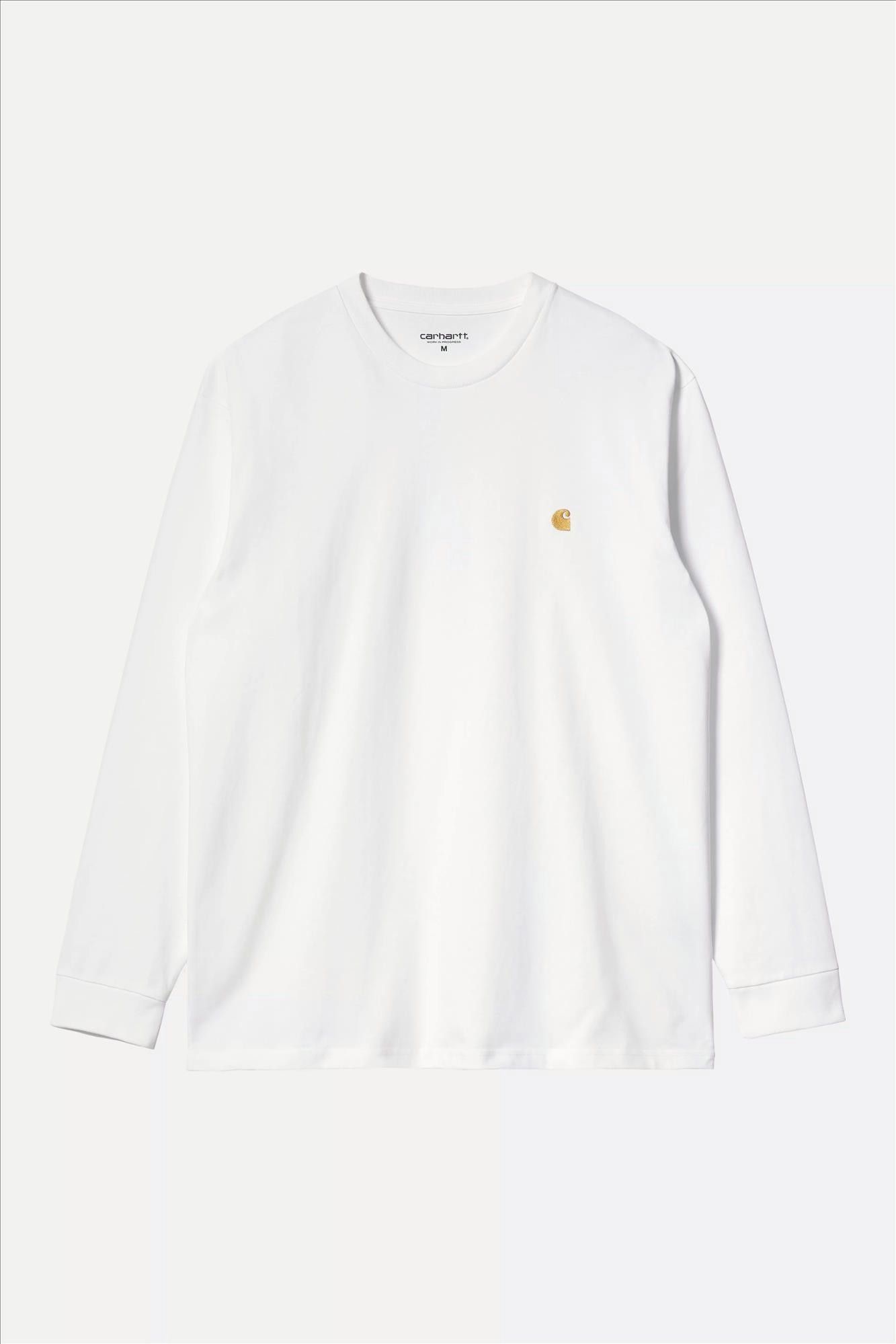 Carhartt WIP - Witte Chase T-shirt met lange mouw
