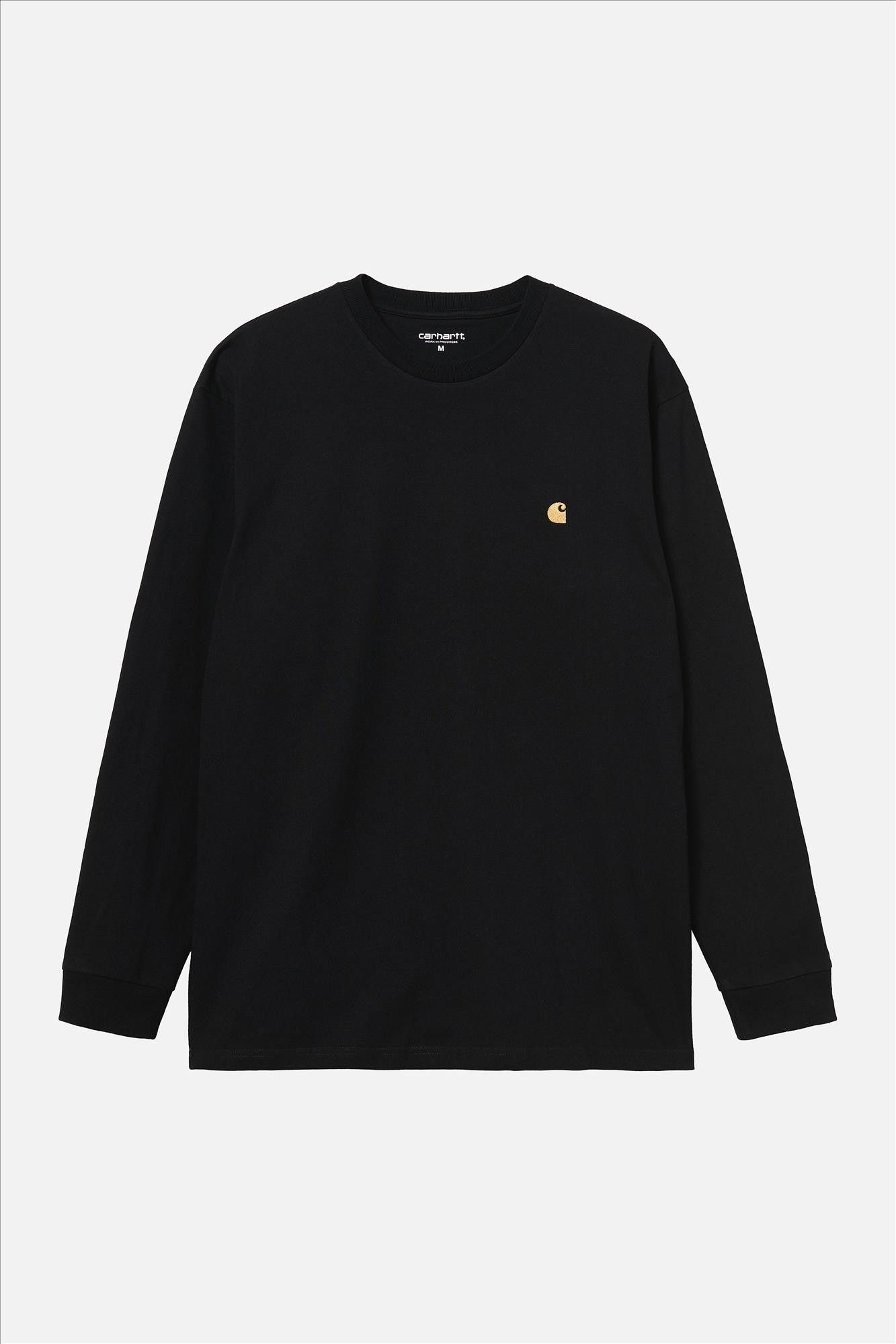 Carhartt WIP - Zwarte Chase T-shirt met lange mouw