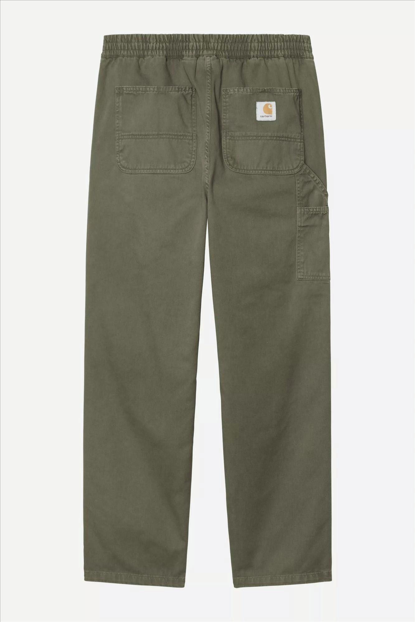 Carhartt WIP - Olijfgroene Flint regular tapered pant