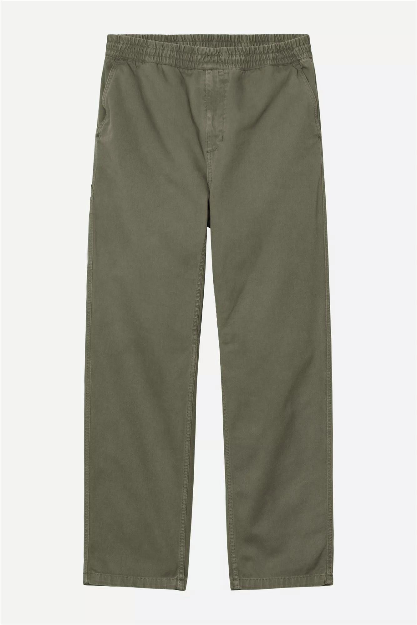 Carhartt WIP - Olijfgroene Flint regular tapered pant