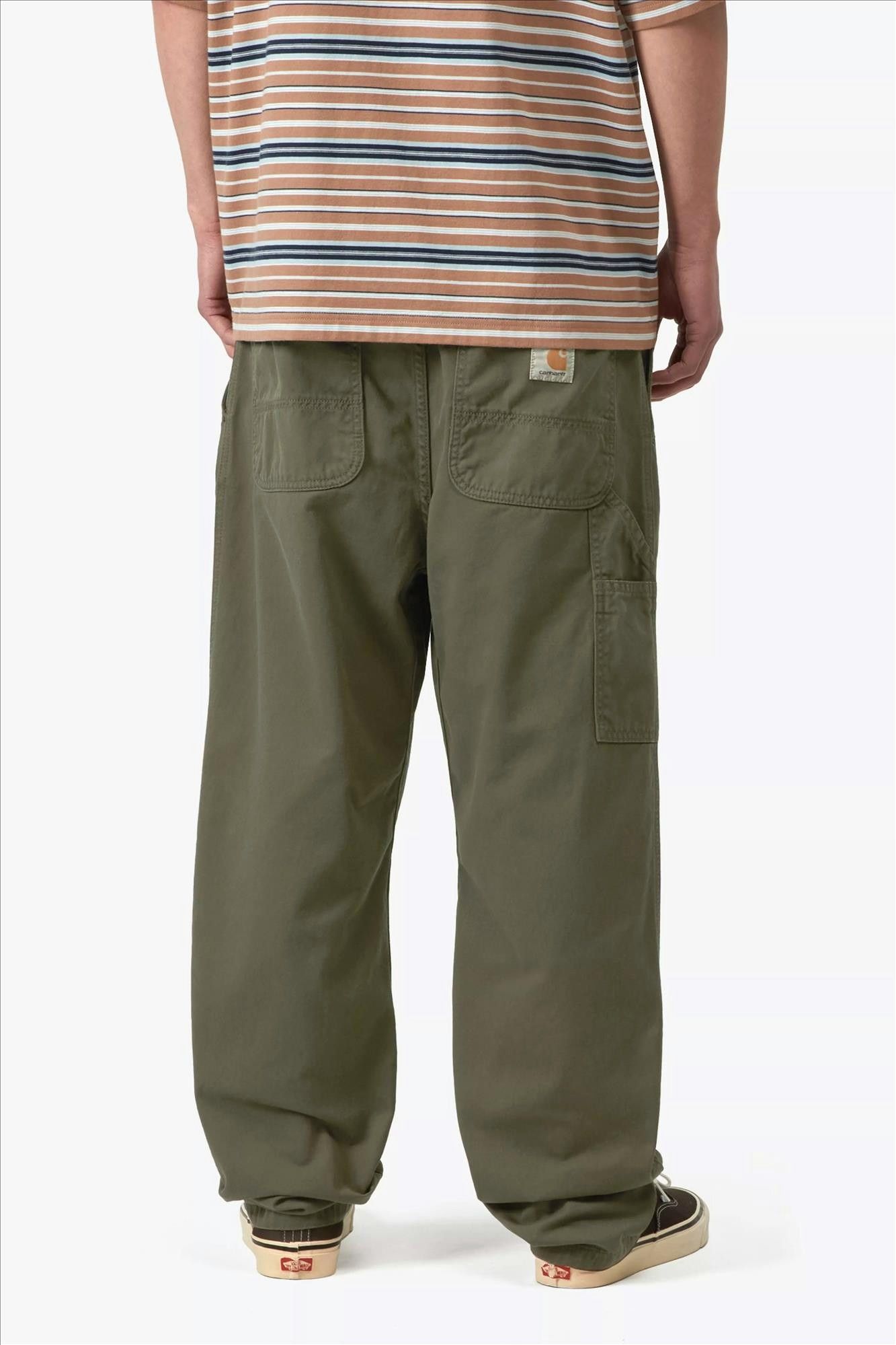 Carhartt WIP - Olijfgroene Flint regular tapered pant