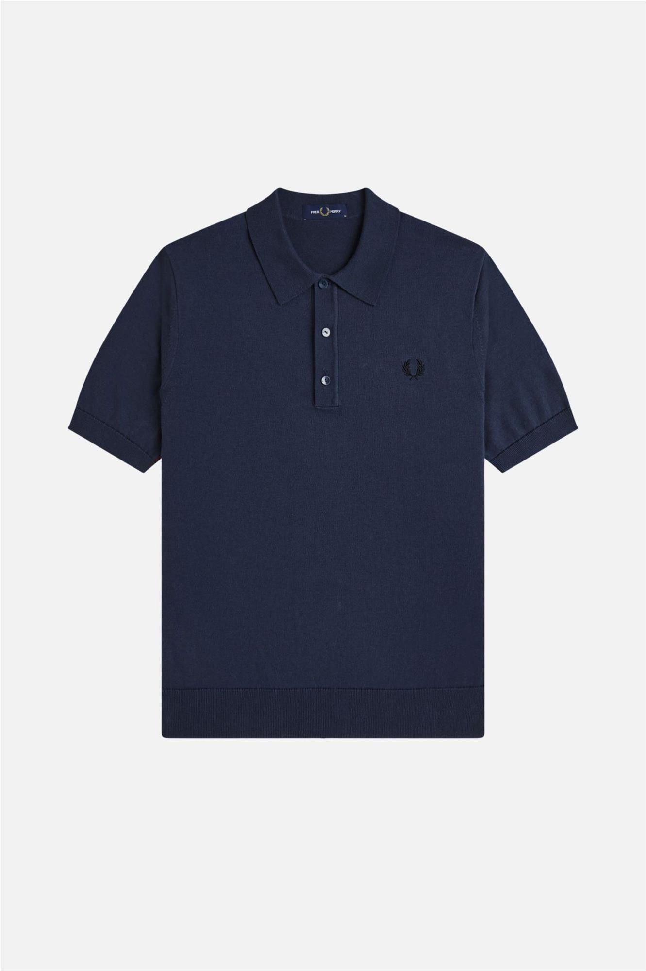 Fred Perry - Donkerblauwe Knitted polo