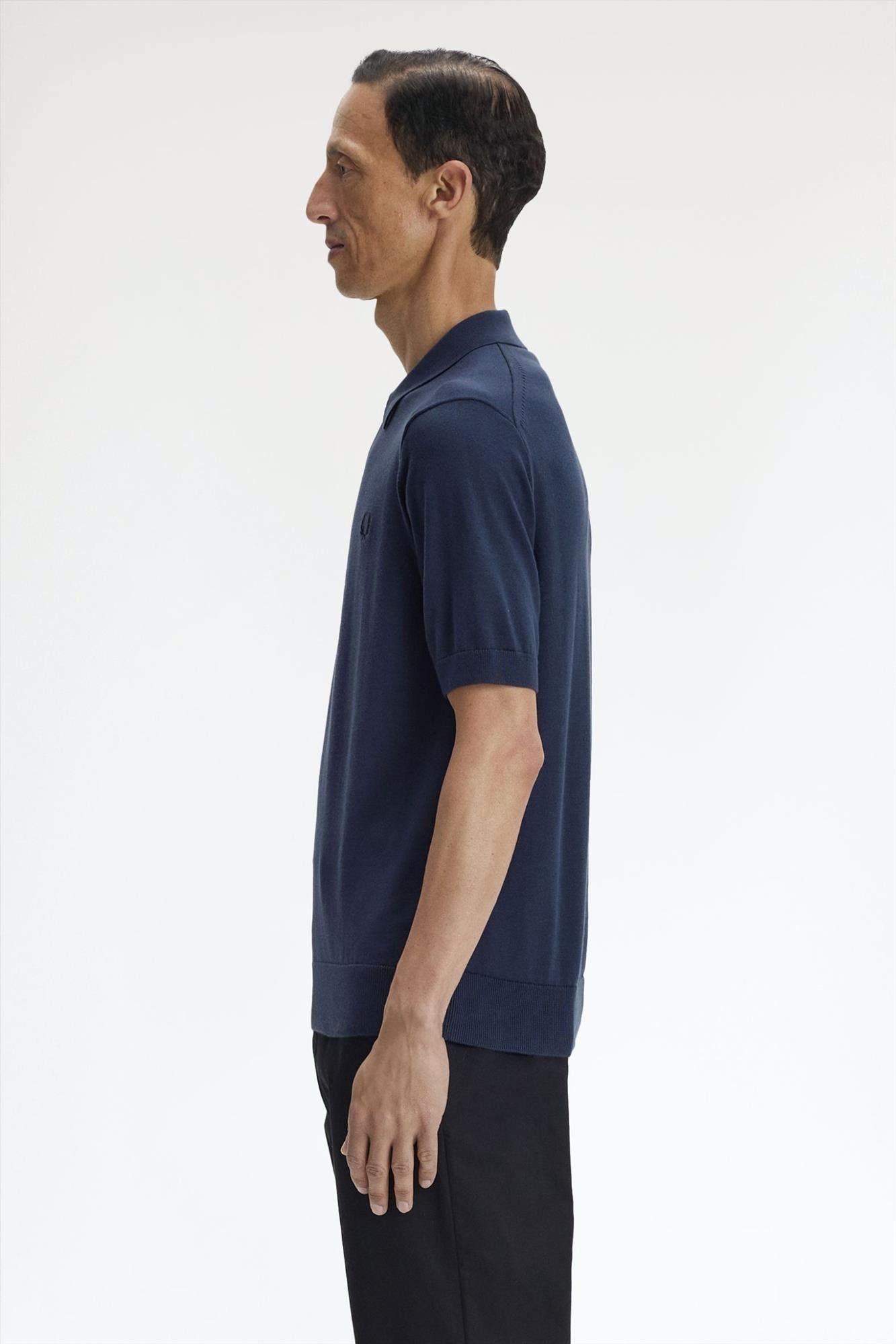 Fred Perry - Donkerblauwe Knitted polo