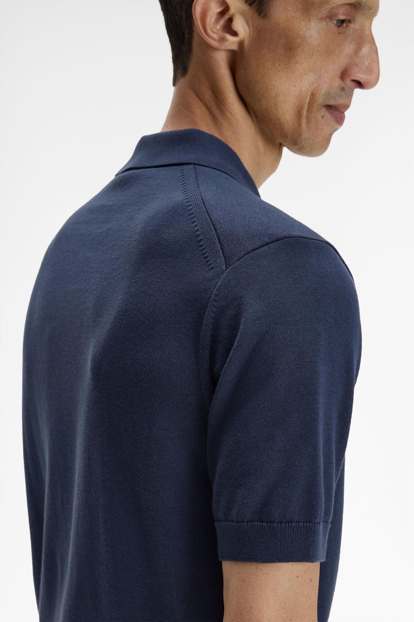 Fred Perry - Donkerblauwe Knitted polo