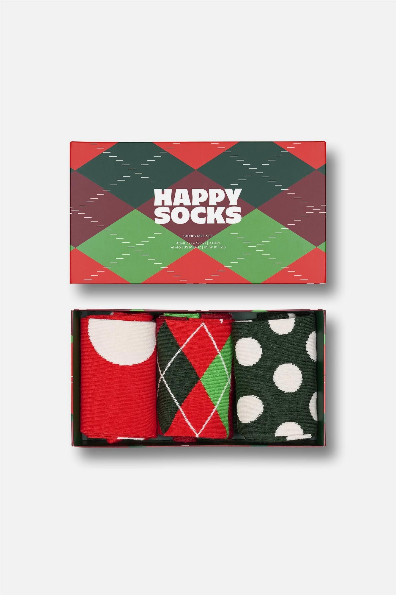 Happy Socks - Multicolor Holiday Classics 3-pack gift set sokken, maat: 36-40