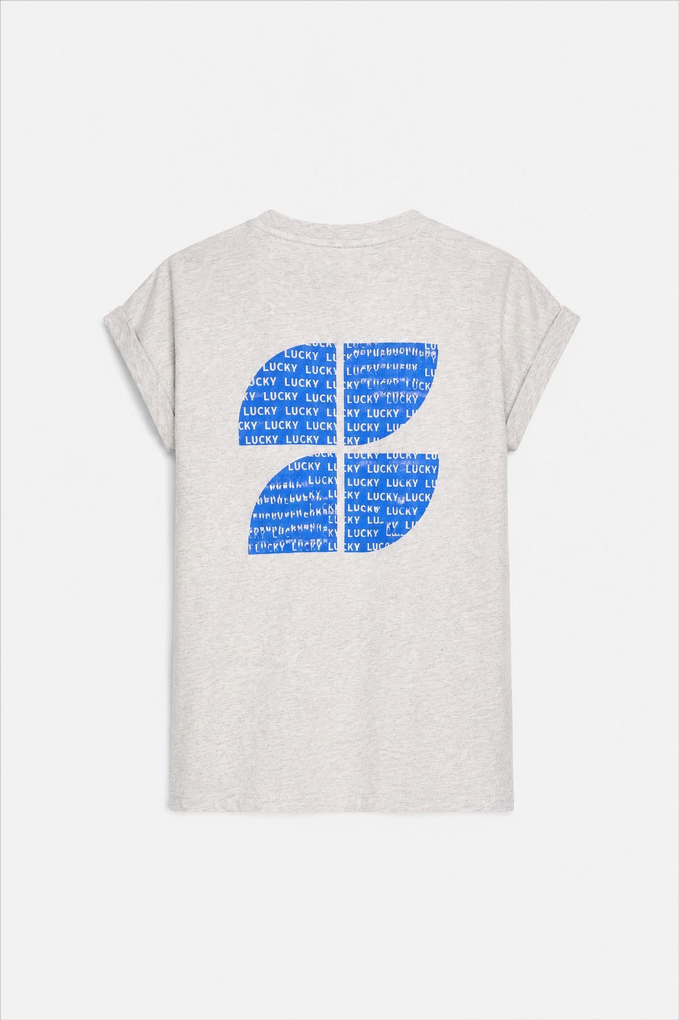 BY BAR - Grijze Tobi Clover T-shirt